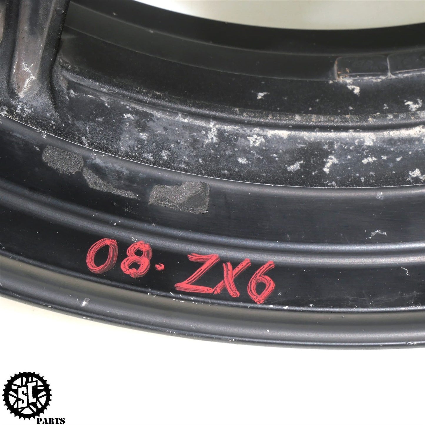 2007 2008 KAWASAKI NINJA ZX6R REAR WHEEL RIM STRAIGHT K22