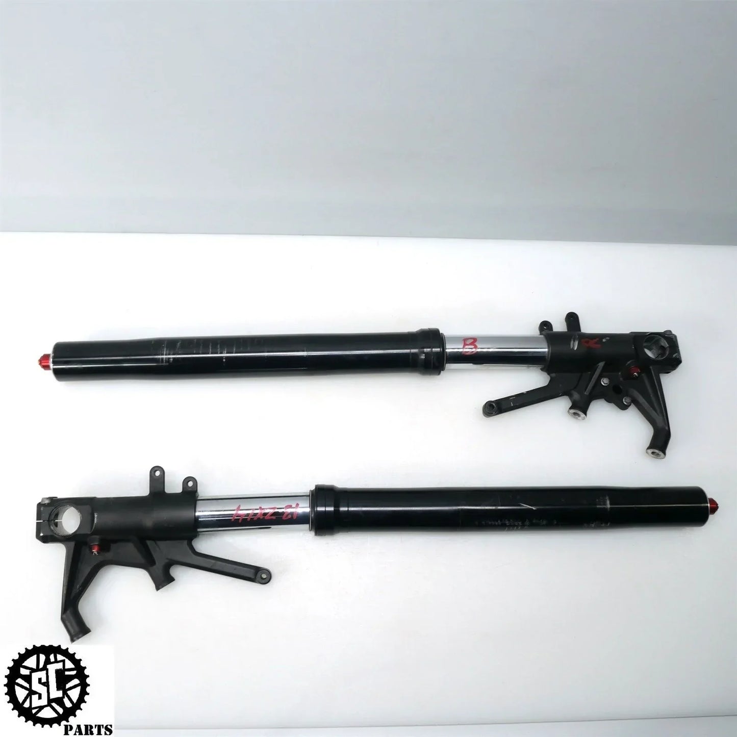 12 14 15 2013 KAWASAKI NINJA ZX14R LEFT RIGHT FRONT FORK TUBE SUSPENSION K66