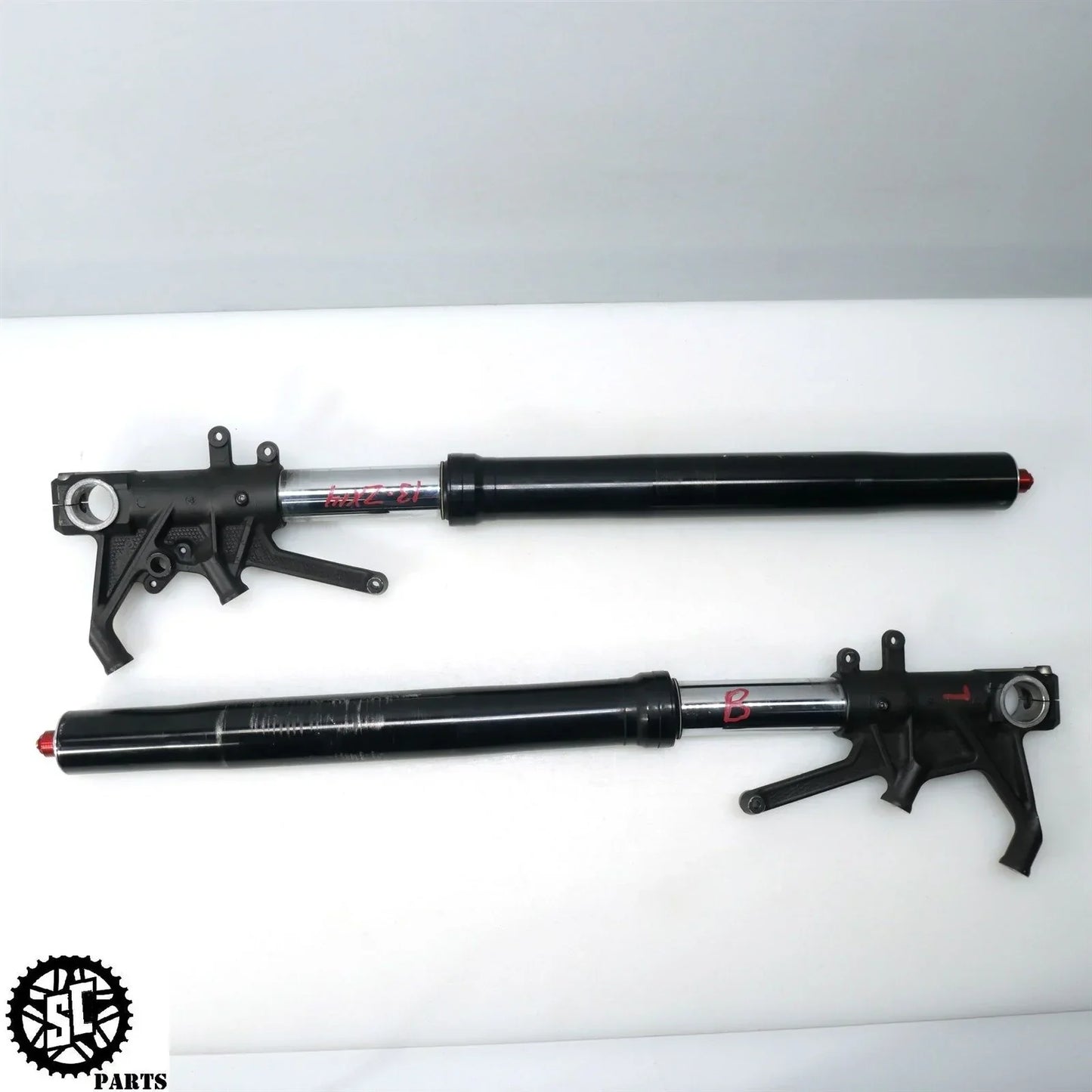 12 14 15 2013 KAWASAKI NINJA ZX14R LEFT RIGHT FRONT FORK TUBE SUSPENSION K66