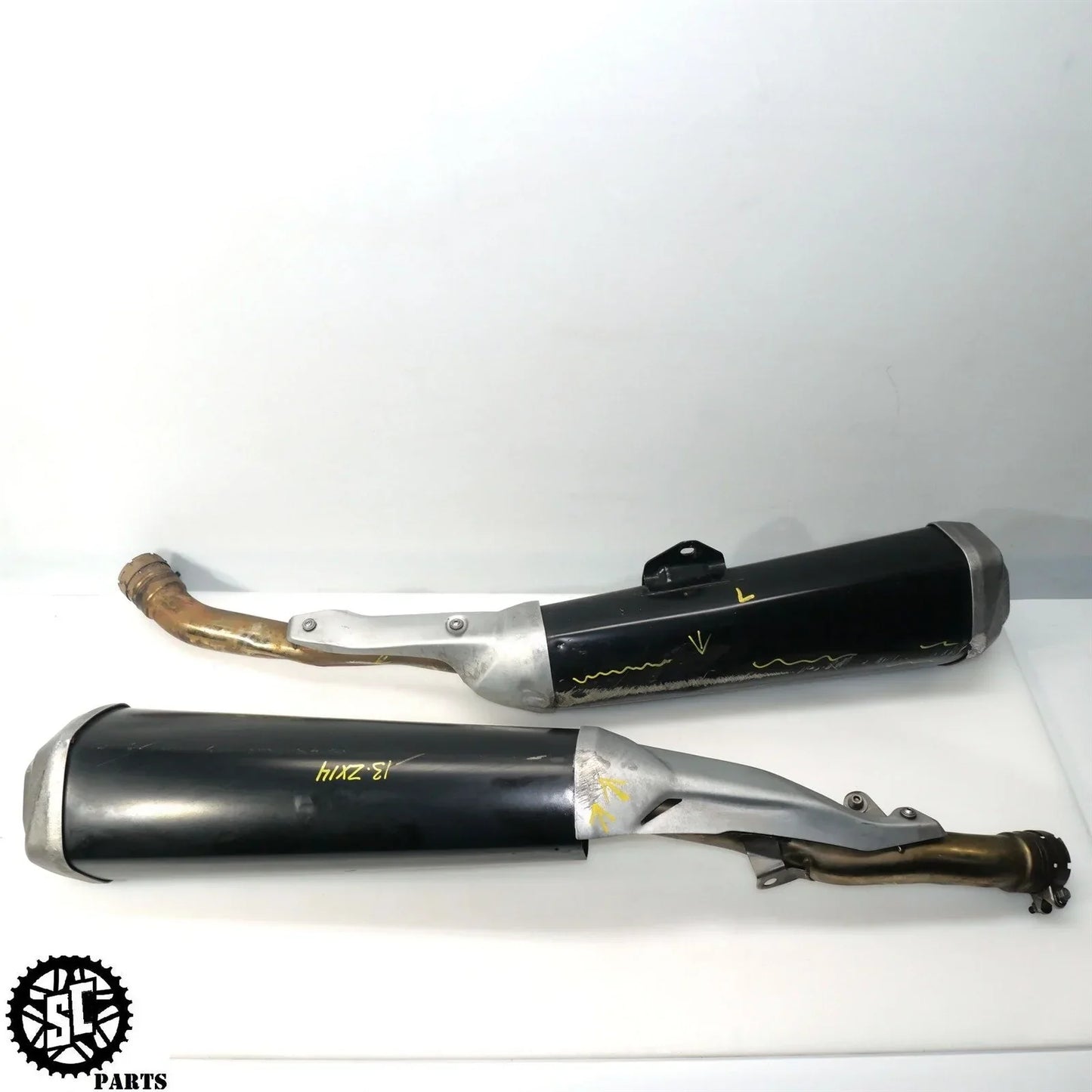 12 14 15 2013 KAWASAKI NINJA ZX14R STOCK SLIP ON EXHAUST PIPE MUFFLER K66