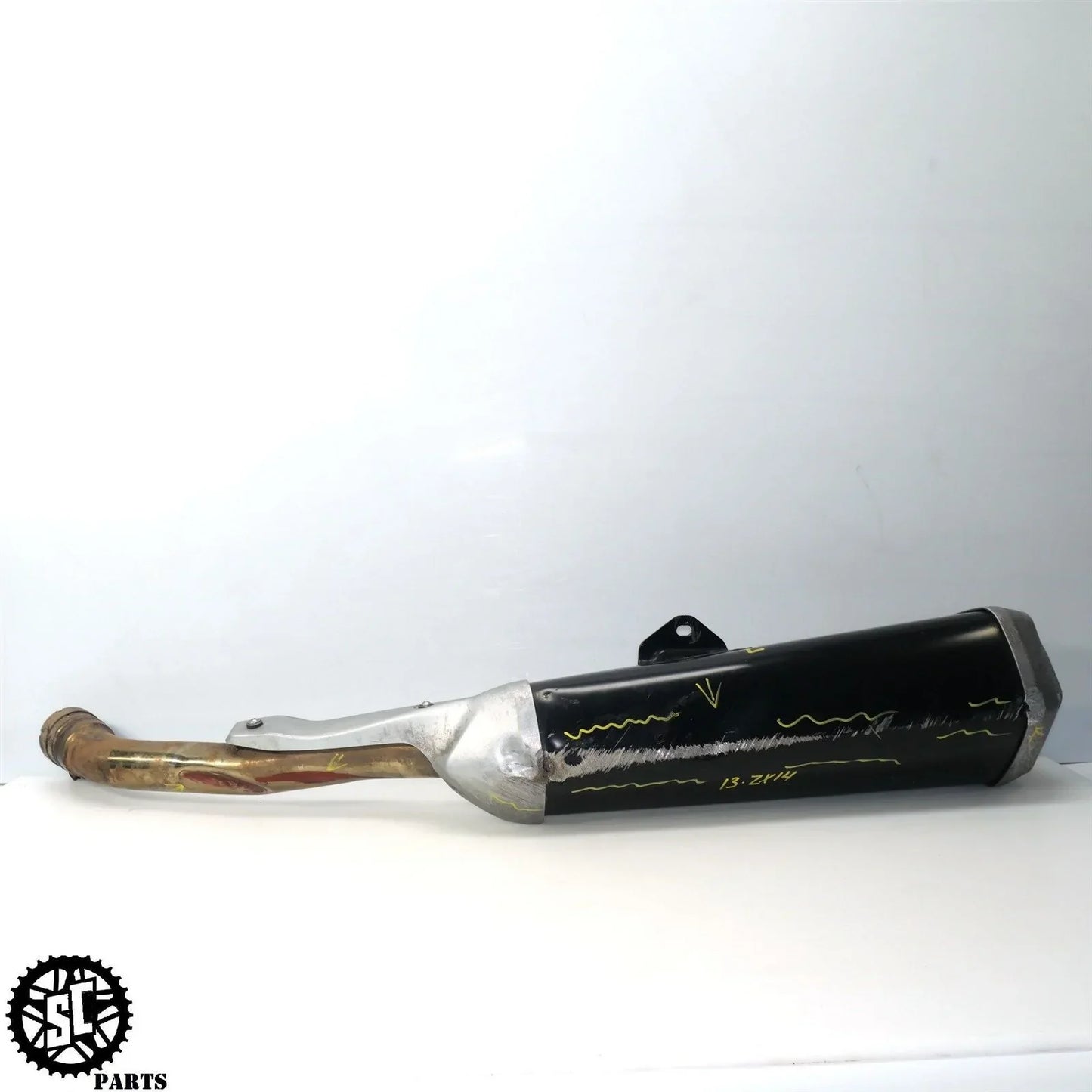 12 14 15 2013 KAWASAKI NINJA ZX14R STOCK SLIP ON EXHAUST PIPE MUFFLER K66