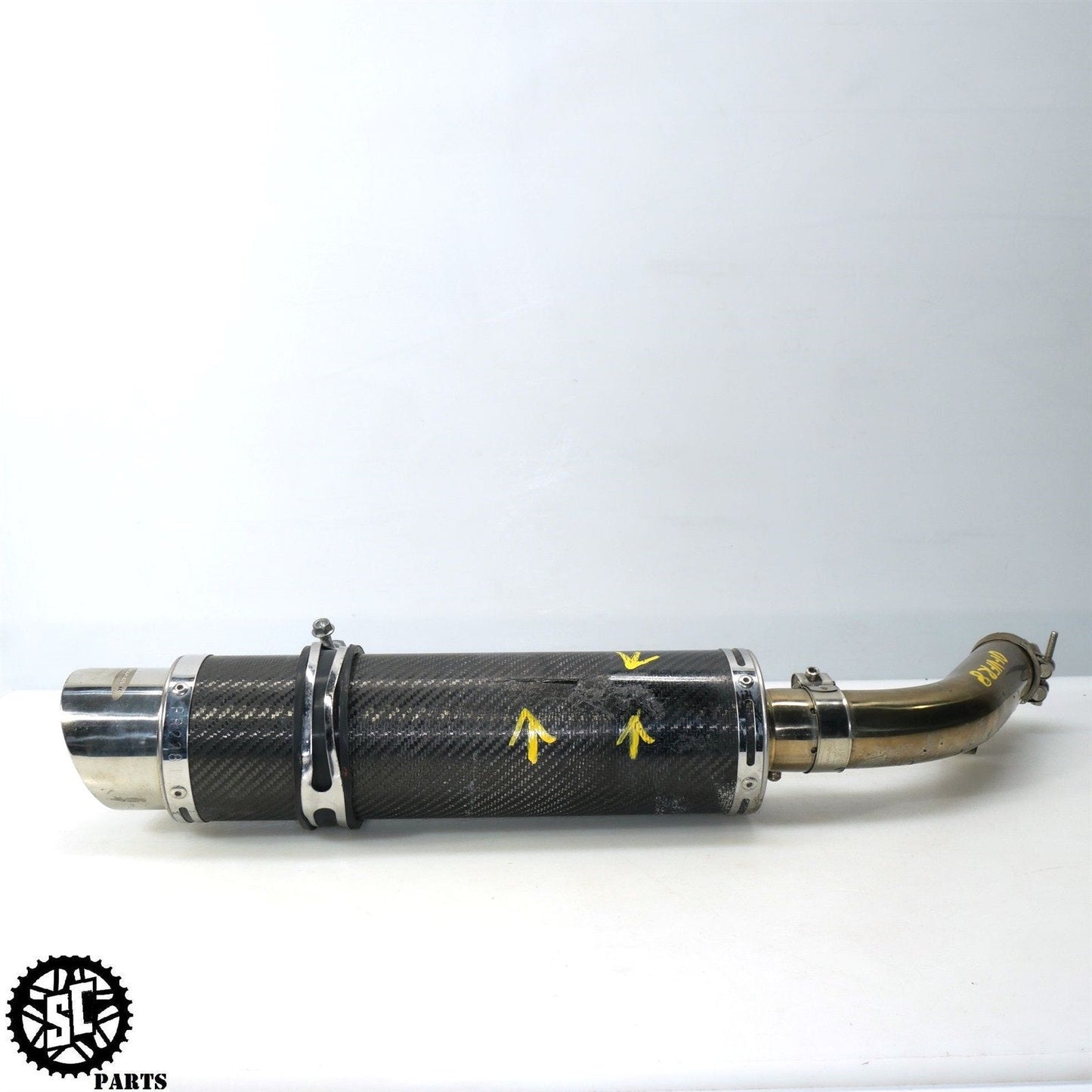 1998-2001 HONDA VFR800 DELKVIC SLIP ON EXHAUST PIPE MUFFLER CARBON H03