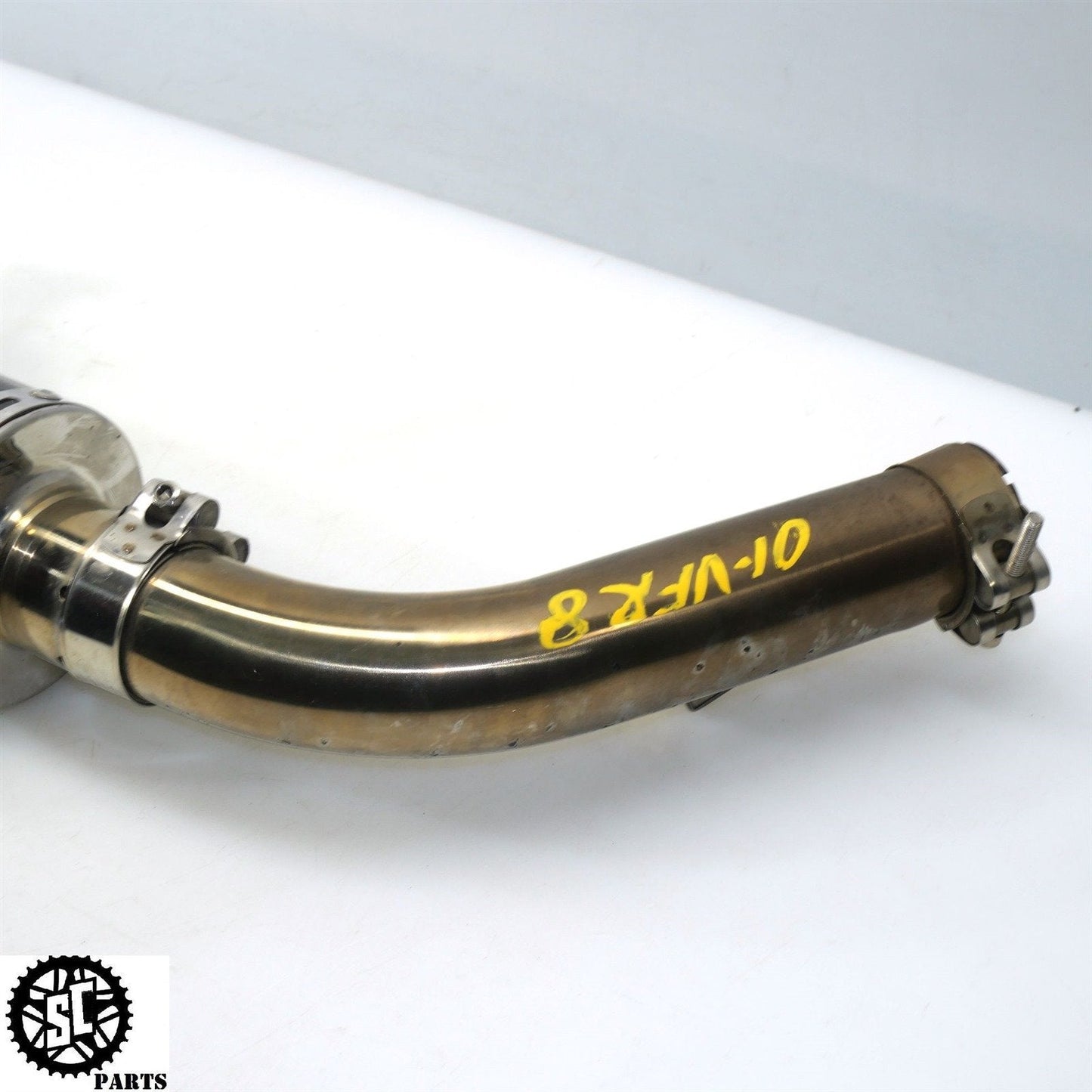 1998-2001 HONDA VFR800 DELKVIC SLIP ON EXHAUST PIPE MUFFLER CARBON H03