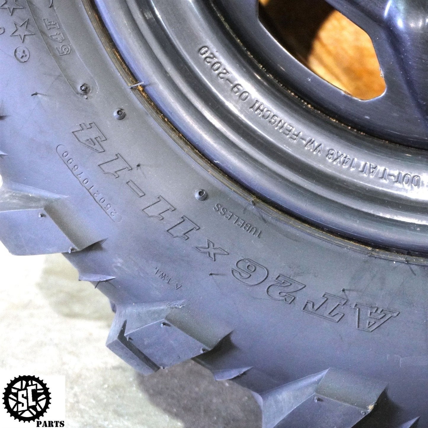 2019 POLARIS SCRAMBLER 850 REAR WHEEL RIM TIRE 1521911 14X8 26X11R-14