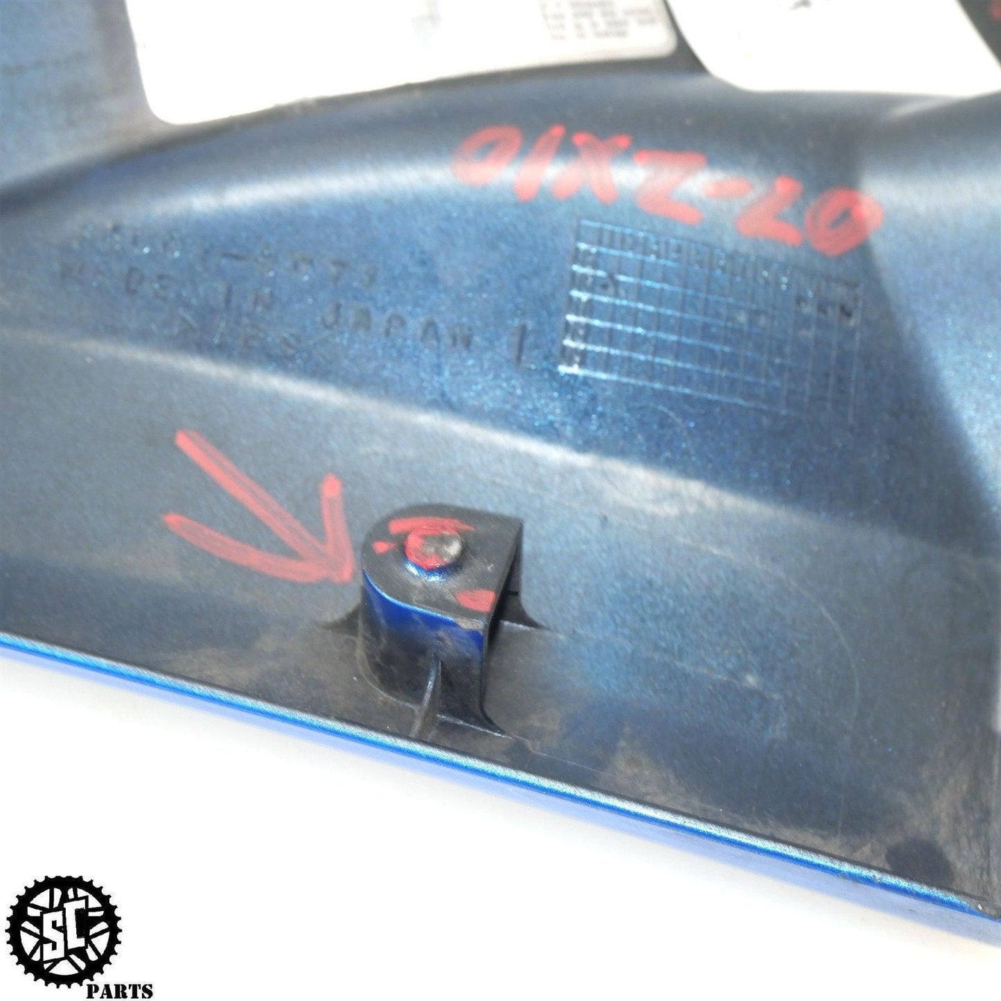 06-07 2007 KAWASAKI NINJA ZX10R SIDE TANK SEAT FAIRING COVER K59