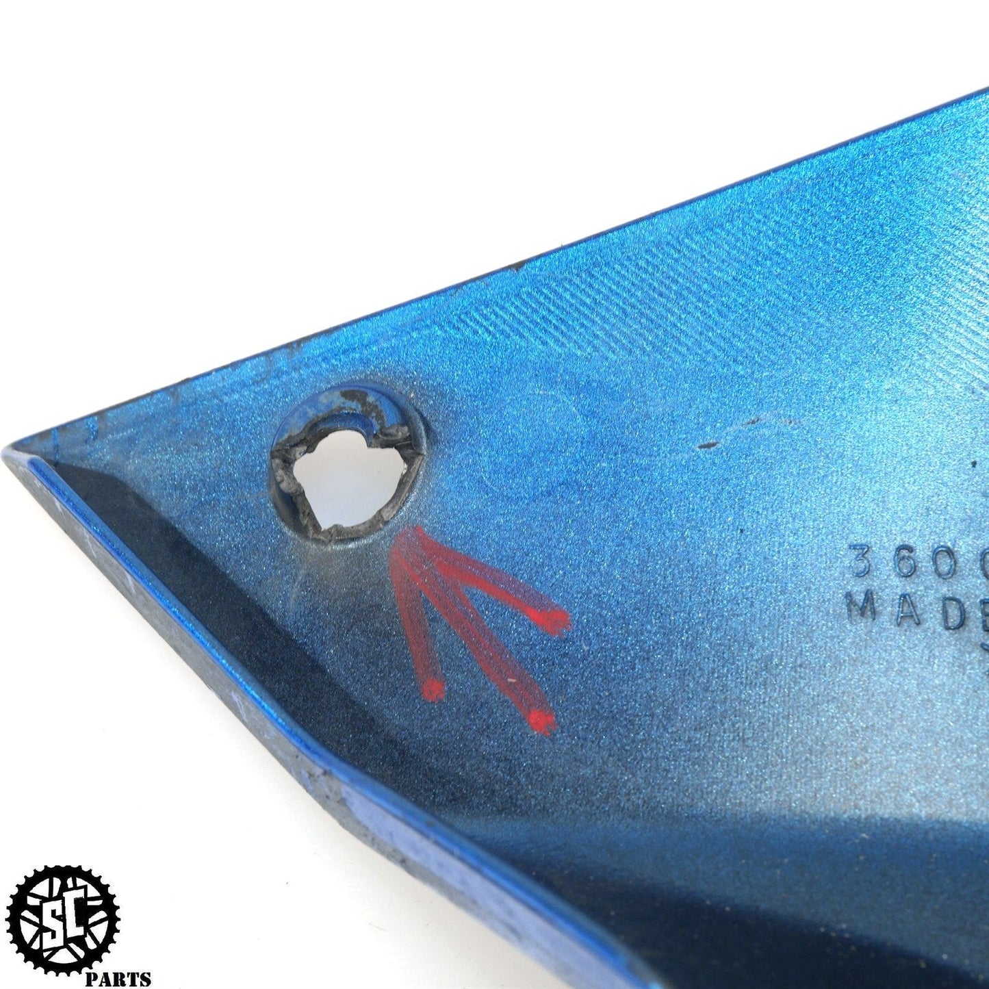 06-07 2007 KAWASAKI NINJA ZX10R SIDE TANK SEAT FAIRING COVER K59