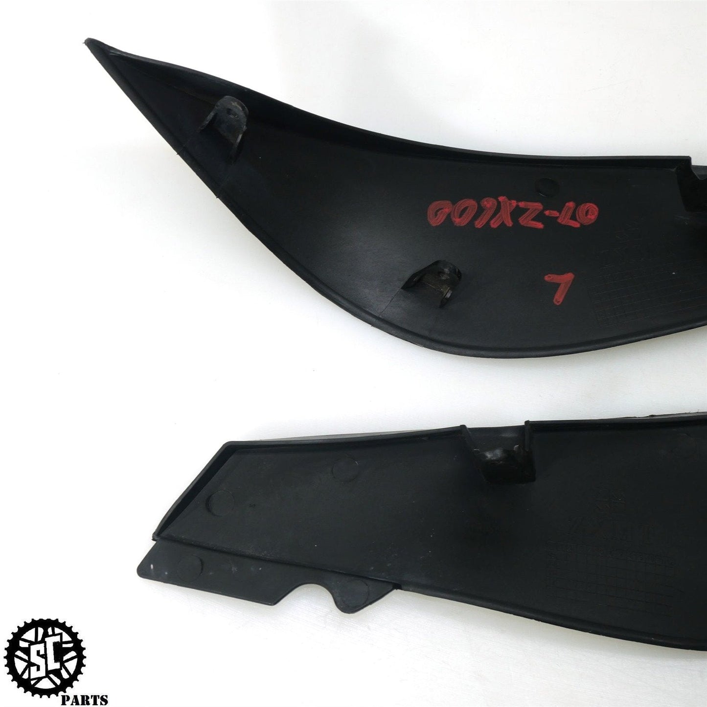 2007 2008 KAWASAKI NINJA ZX6R GAS FUEL TANK SIDE COVER FAIRING PLASTIC K21