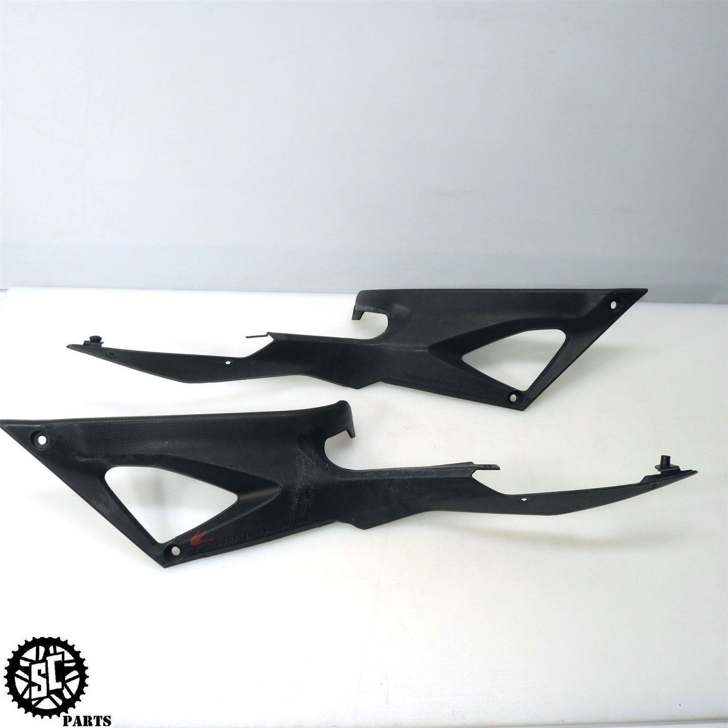 2007-2012 DUCATI 848 EVO RIGHT LEFT SIDE TANK FRAME TRIM COVER FAIRING OEM D34