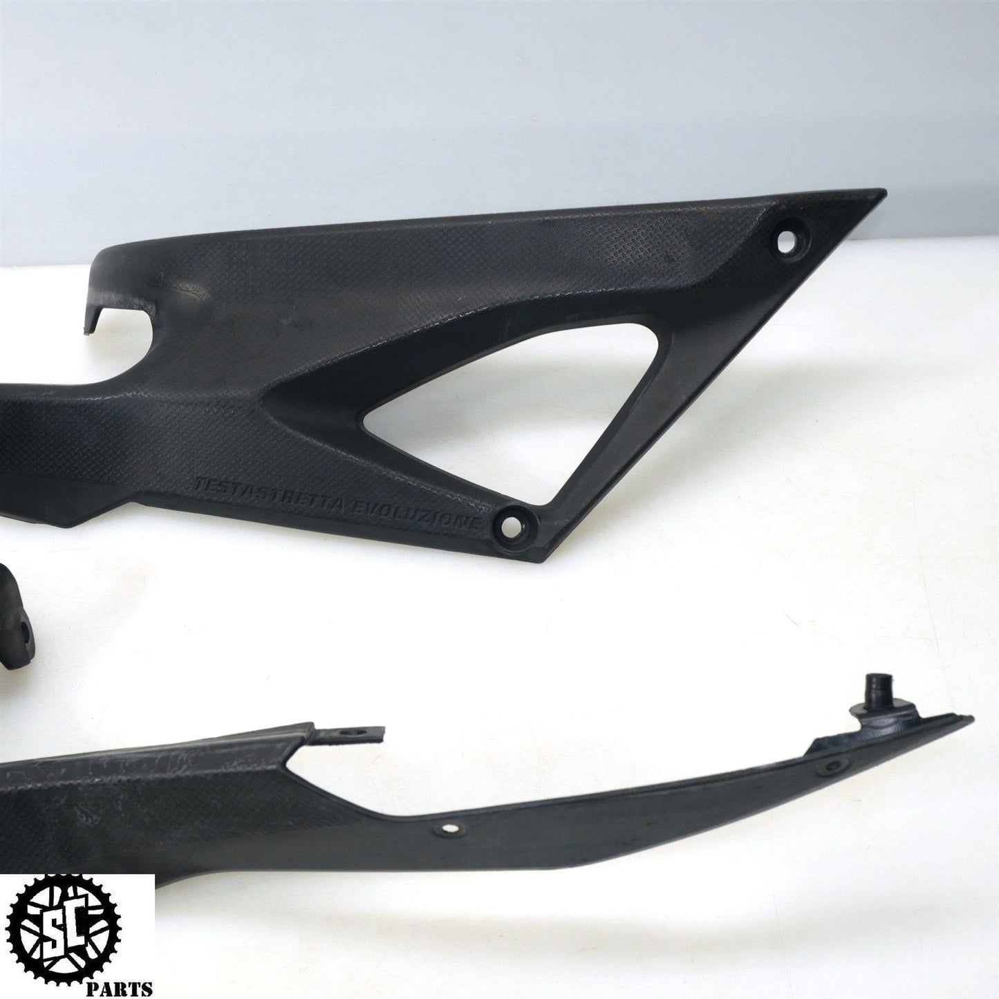 2007-2012 DUCATI 848 EVO RIGHT LEFT SIDE TANK FRAME TRIM COVER FAIRING OEM D34