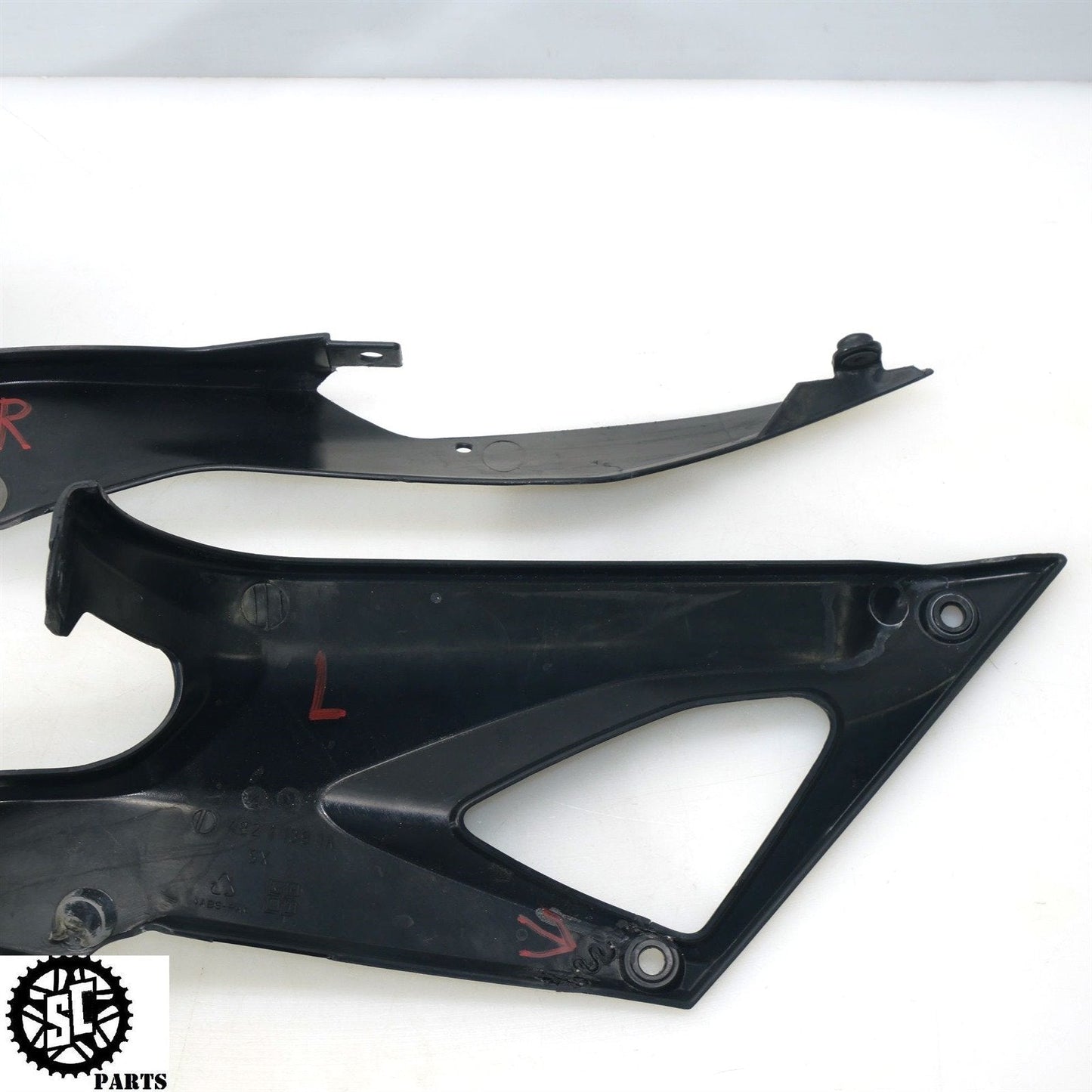 2007-2012 DUCATI 848 EVO RIGHT LEFT SIDE TANK FRAME TRIM COVER FAIRING OEM D34