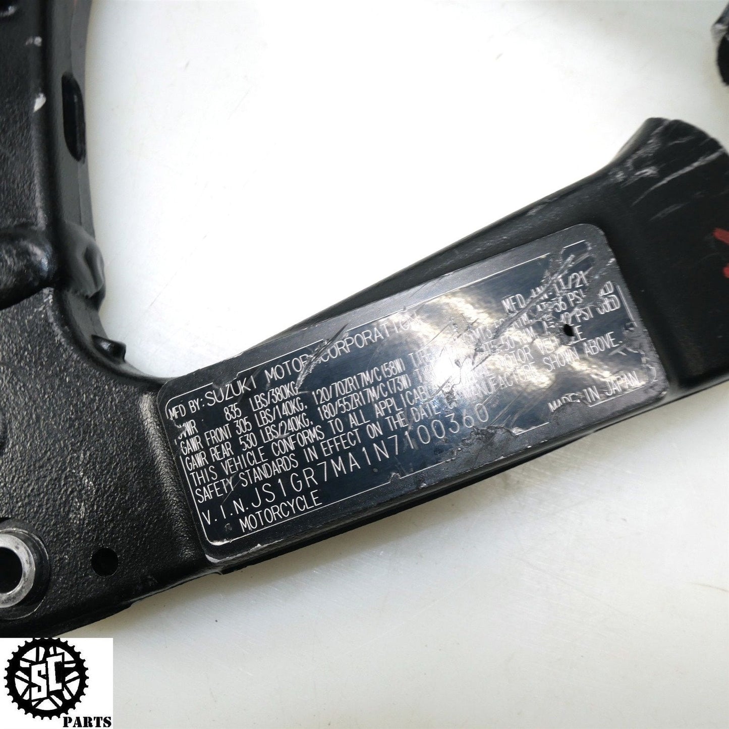 11-23 SUZUKI GSXR 600 750 MAIN FRAME *S* 2022 S61