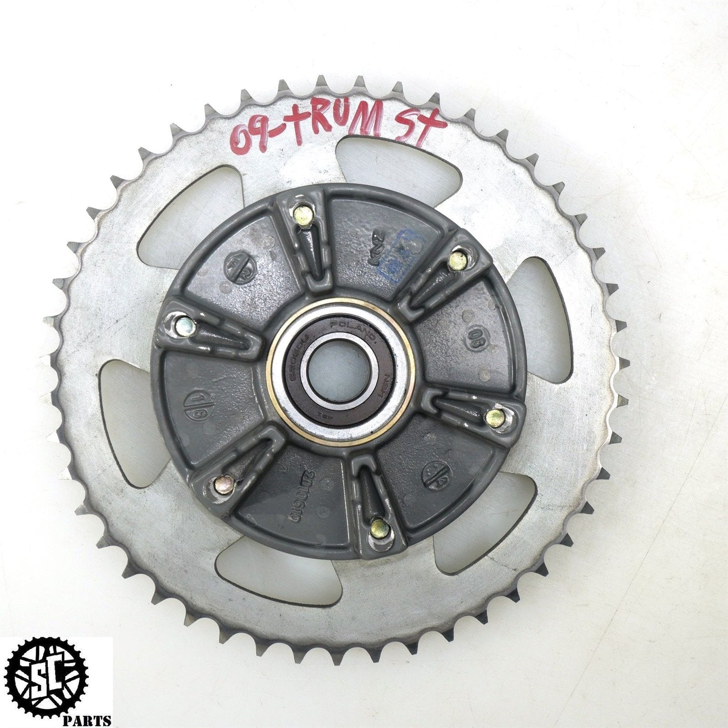 09-12 TRIUMPH STREET TRIPLE 675 REAR HUB SPROCKET CARRIER 47T T45