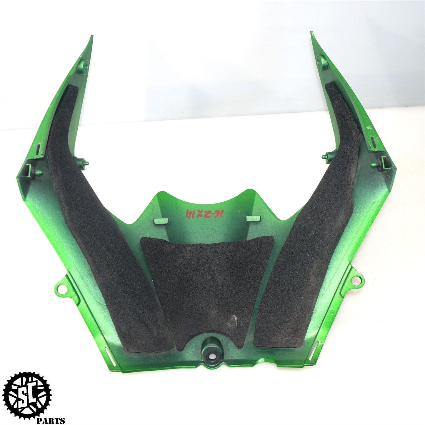 12-22 KAWASAKI NINJA ZX14R FUEL GAS TANK FAIRING GREEN K68