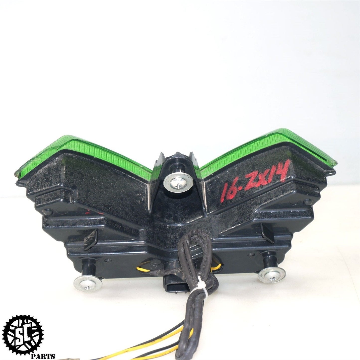12-22 KAWASAKI NINJA ZX14R LED INTEGRATED TAIL LIGHT GREEN LENS K68