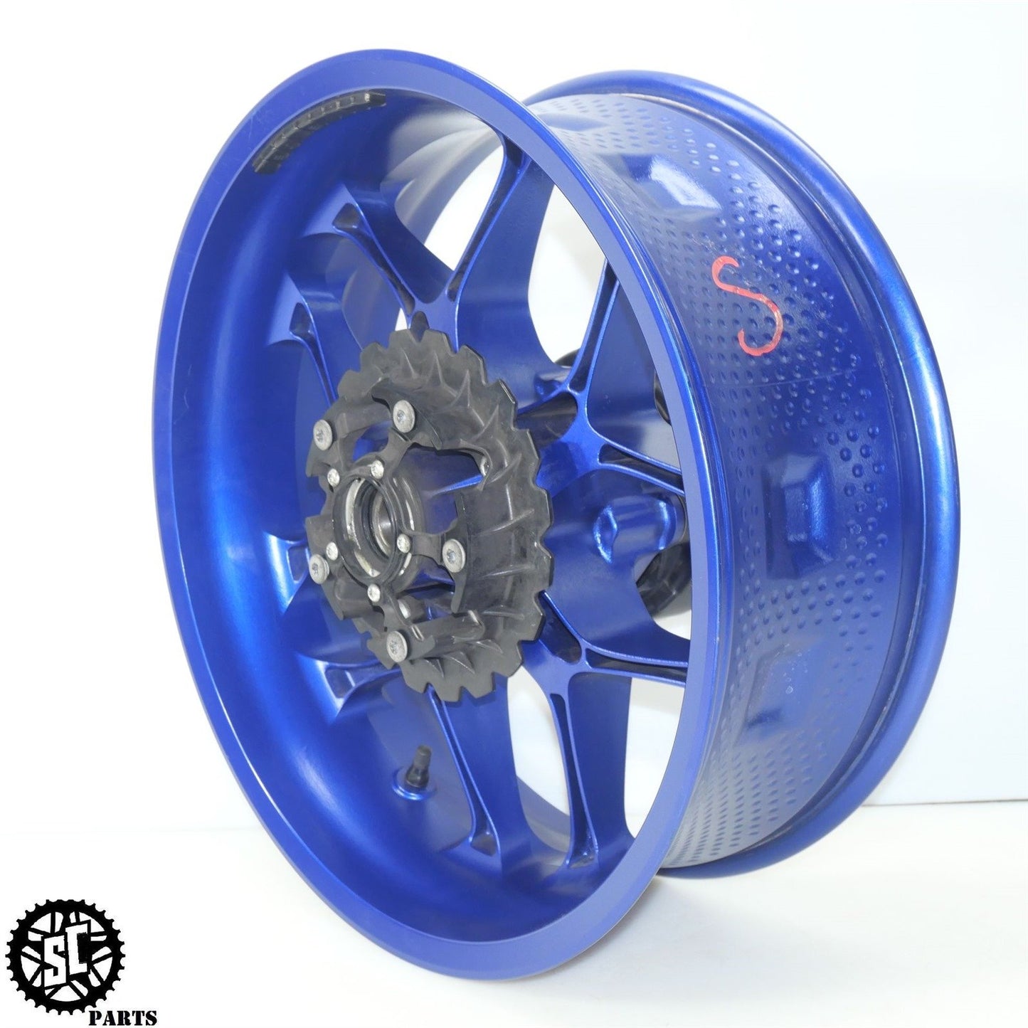 2015-2019 YAMAHA YZF R1 M FRONT REAR WHEEL RIM BLUE STR8 Y01