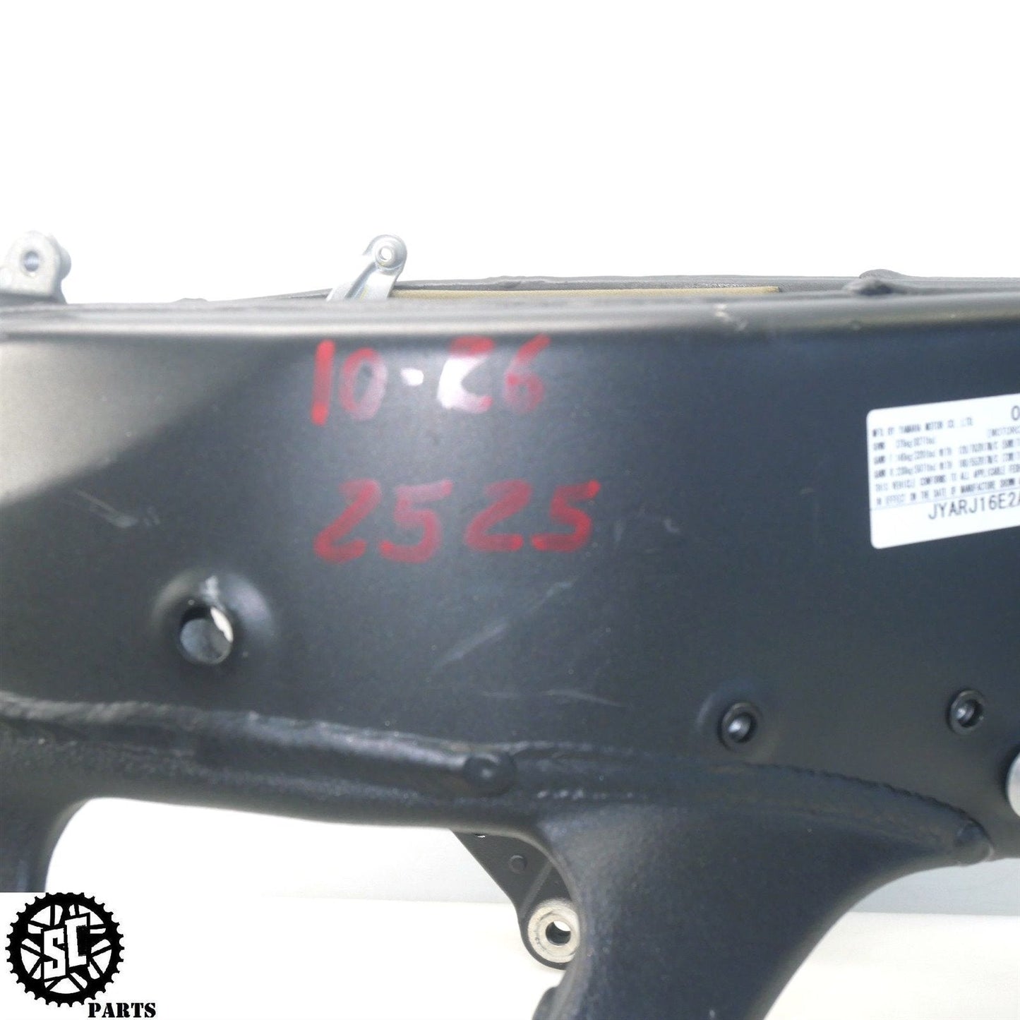 08-16 YAMAHA YZF R6 FRAME CHASSIS *NR* Y32