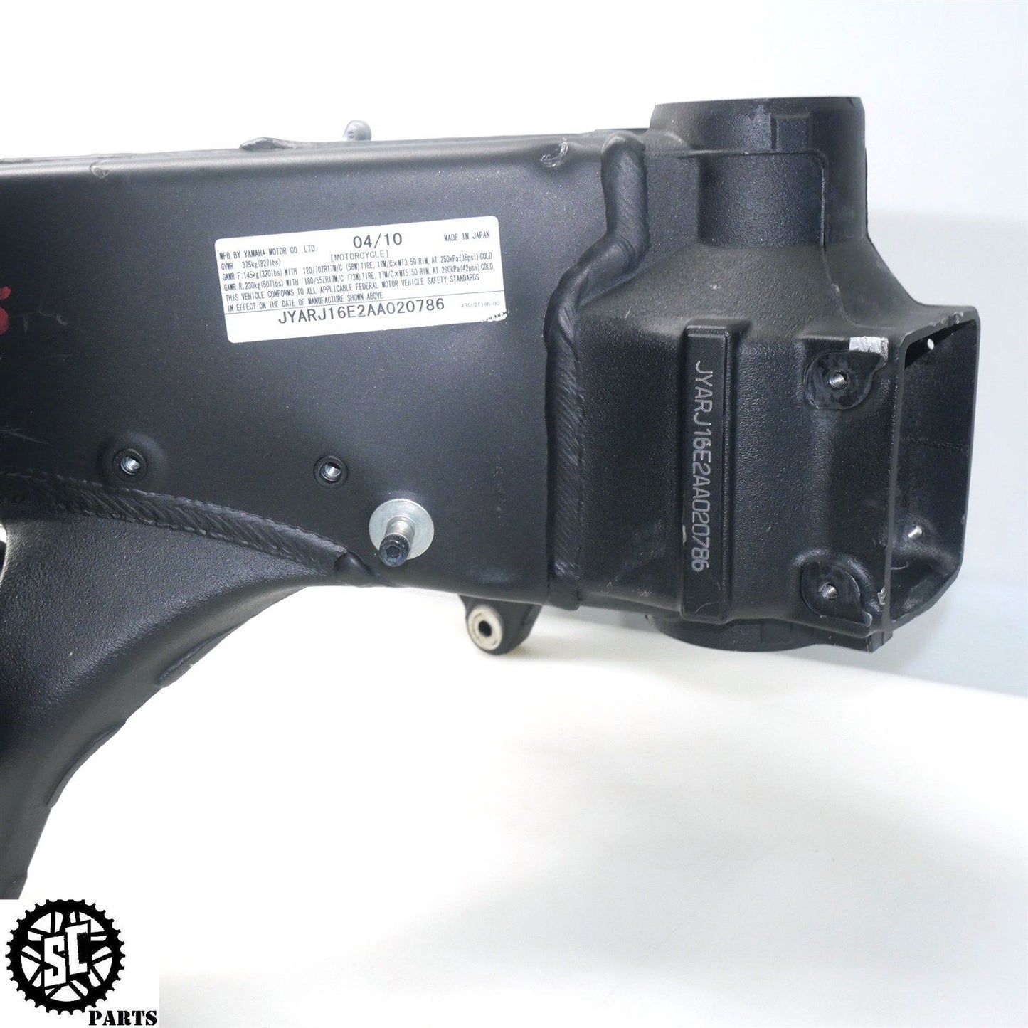 08-16 YAMAHA YZF R6 FRAME CHASSIS *NR* Y32