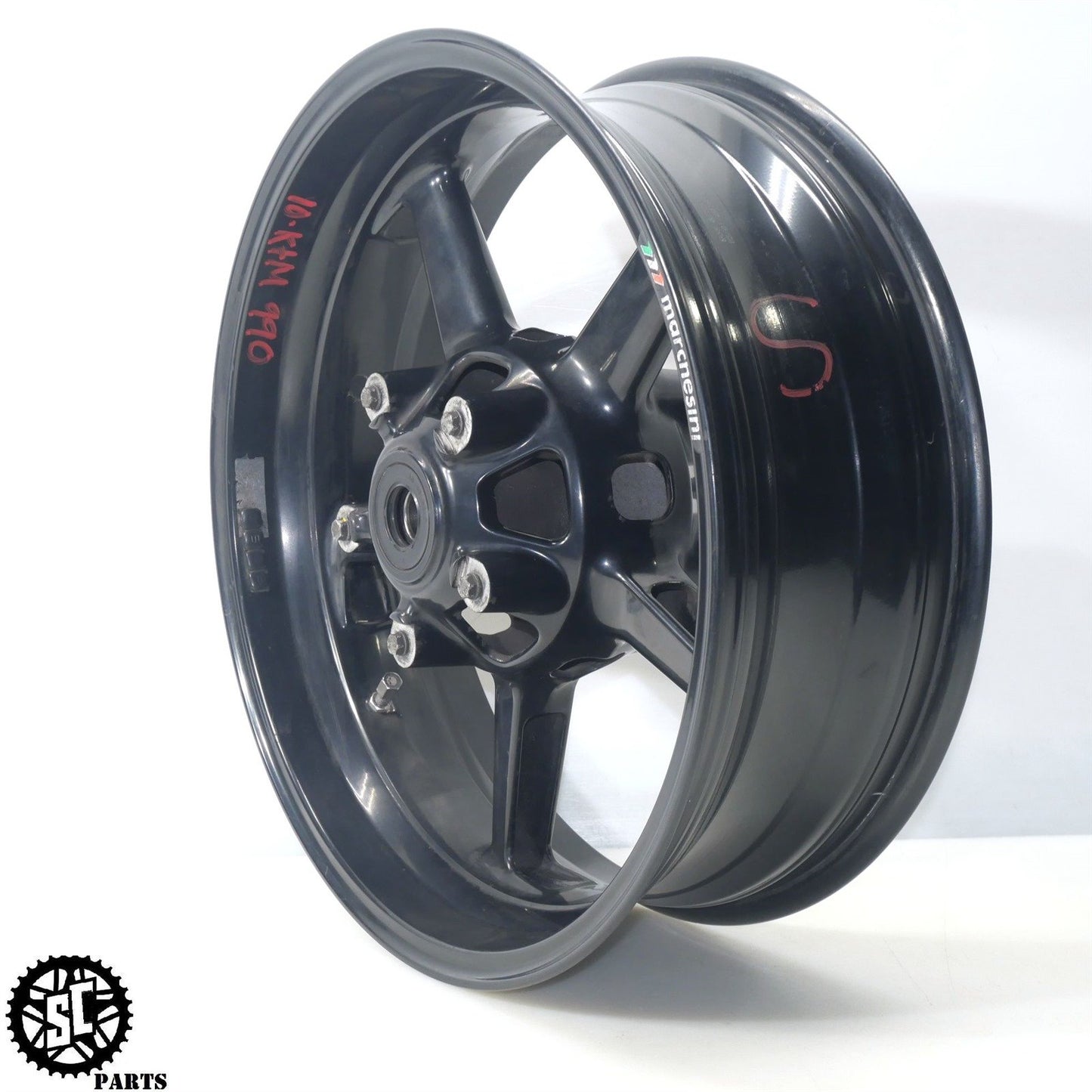 2010 KTM 990 SMT SUPERMOTO REAR WHEEL RIM STRAIGHT KT01