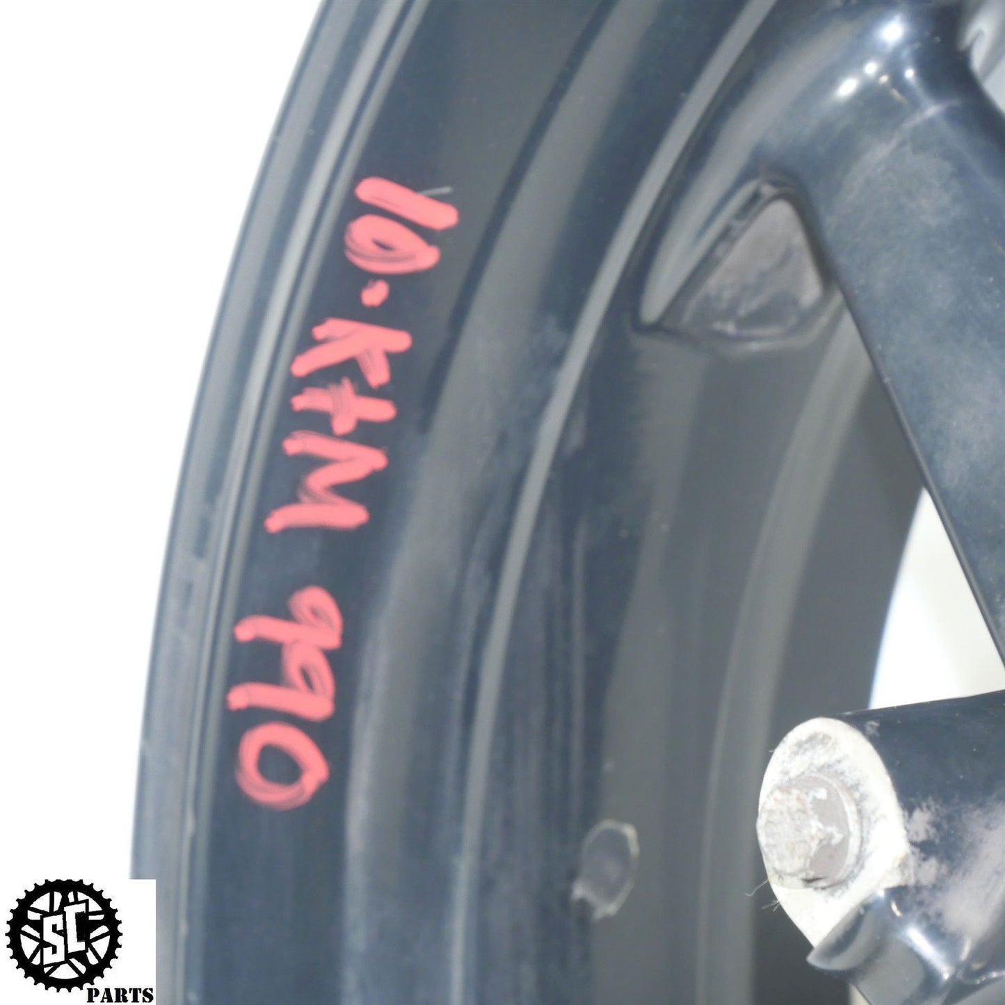 2010 KTM 990 SMT SUPERMOTO REAR WHEEL RIM STRAIGHT KT01