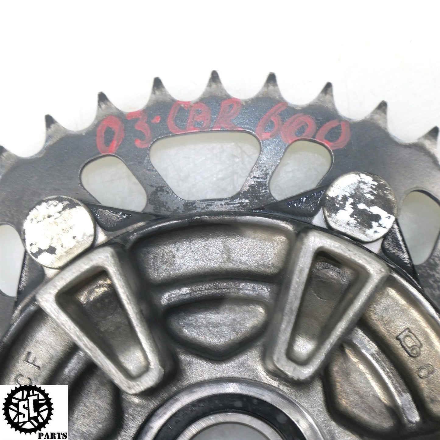 2003-2004 HONDA CBR 600RR REAR WHEEL HUB 44T H11