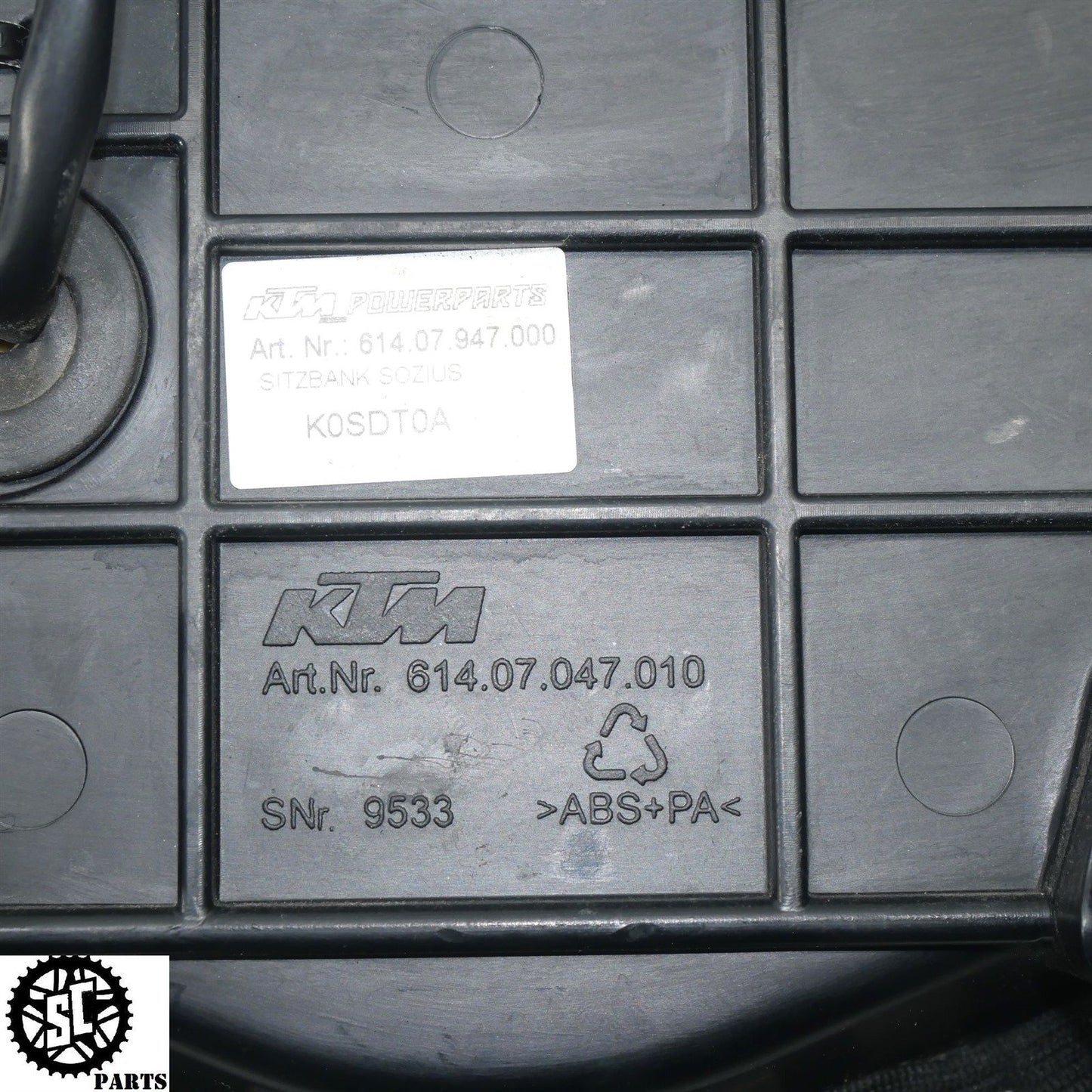 2017 KTM 1290 SUPER DUKE GT REAR PASSENGER HEATED ERGO SEAT 61407947000 M05