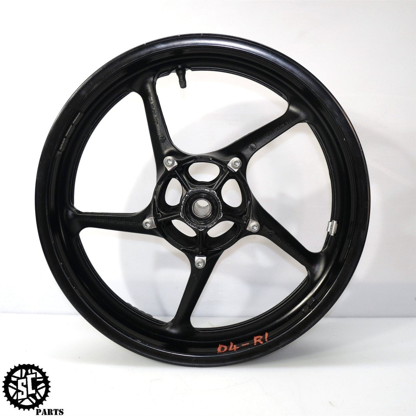 2004-2006 YAMAHA YZF R1 FRONT WHEEL RIM STRAIGHT TESTED OEM Y28