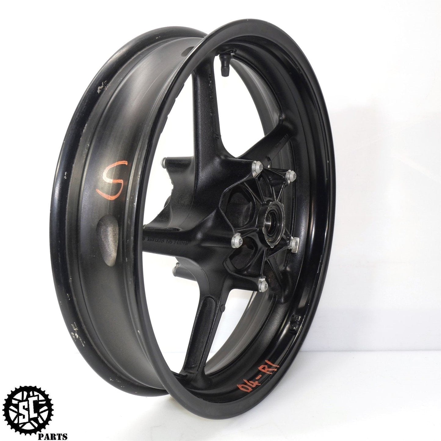 2004-2006 YAMAHA YZF R1 FRONT WHEEL RIM STRAIGHT TESTED OEM Y28