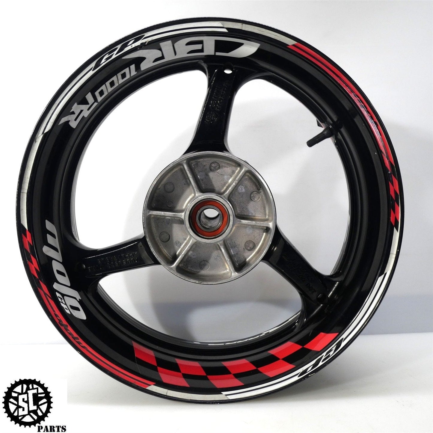 2004 2005 HONDA CBR1000RR REAR WHEEL RIM STRAIGHT H01