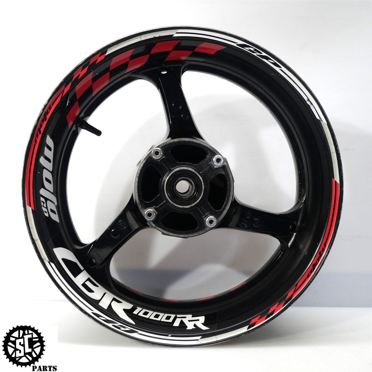 2004 2005 HONDA CBR1000RR REAR WHEEL RIM STRAIGHT H01
