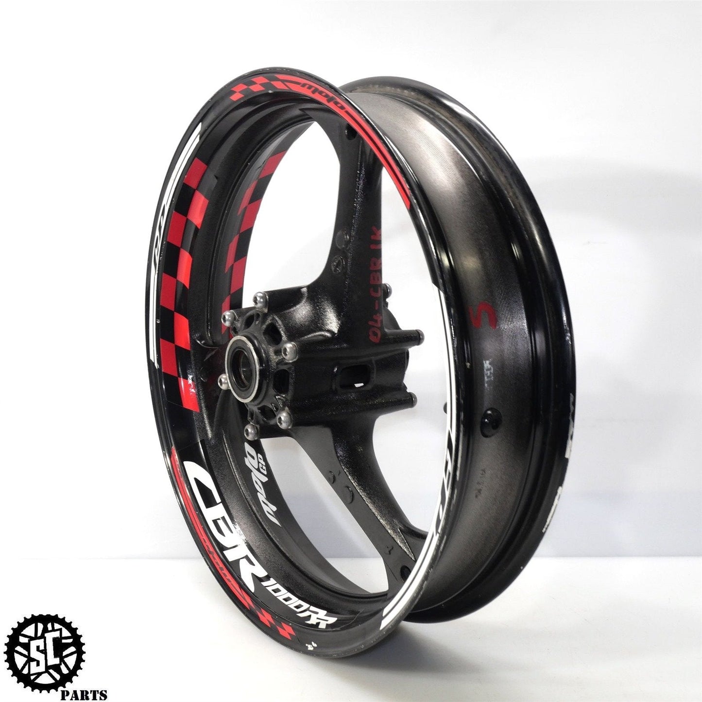 2004 2005 HONDA CBR1000RR FRONT WHEEL RIM STRAIGHT H01