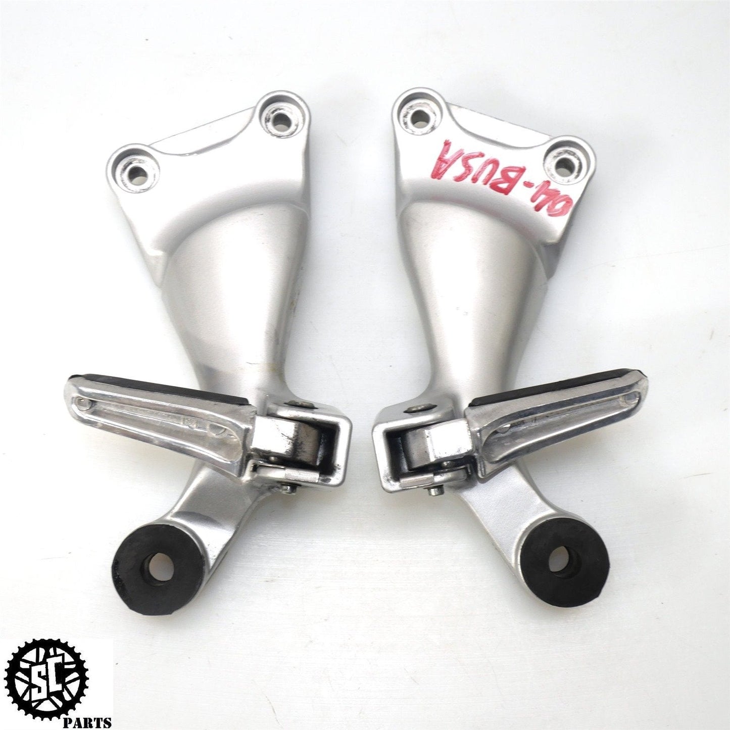 2001-2007 SUZUKI HAYABUSA GSXR1300 REAR BACK PASSENGER PEGS S49