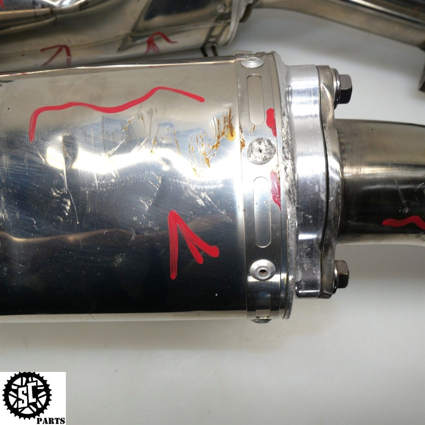 2001-2007 SUZUKI HAYABUSA GSXR1300 SLIP ON EXHAUST YOSHIMURA S49