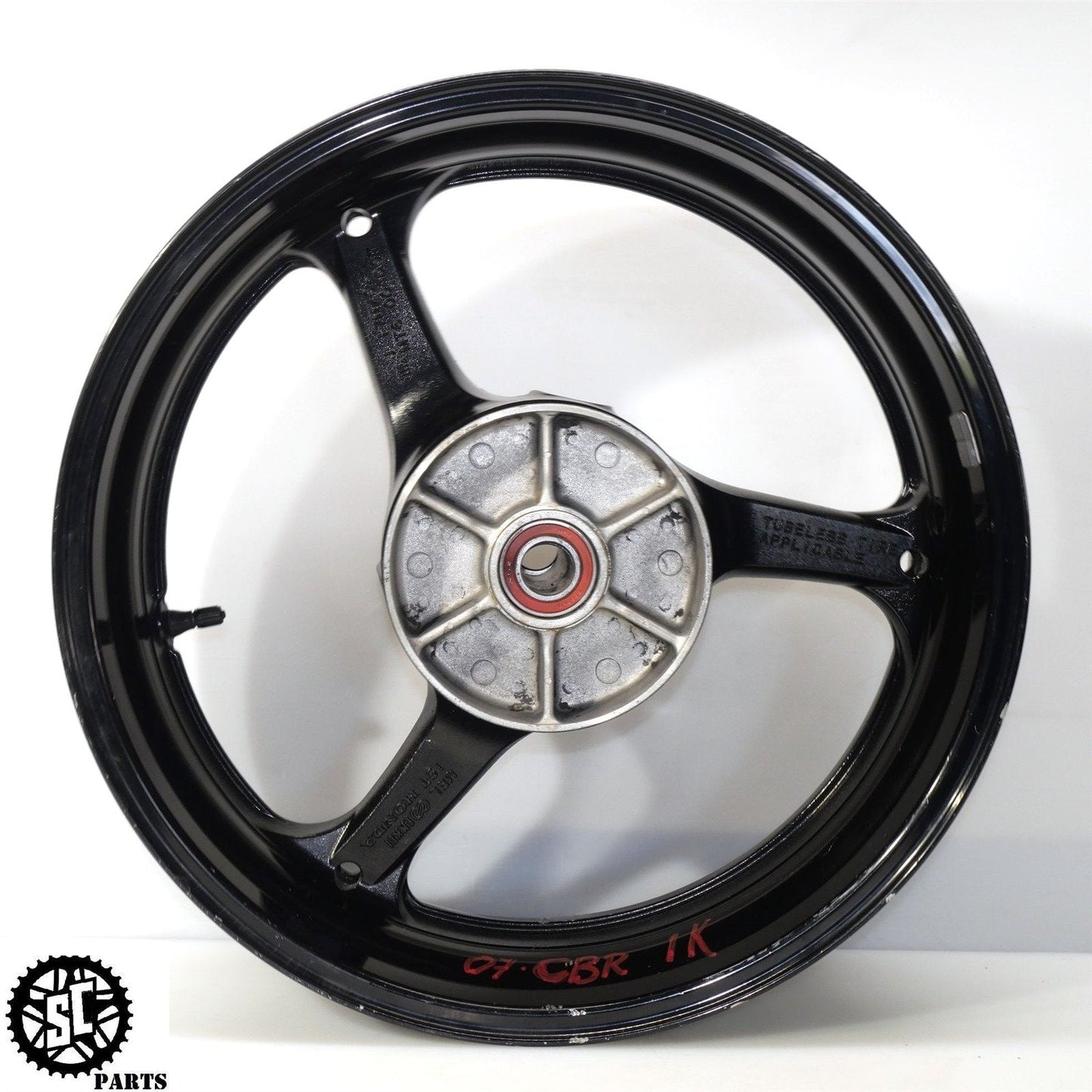 2006 2007 HONDA CBR1000RR REAR WHEEL BACK RIM STR8 H34