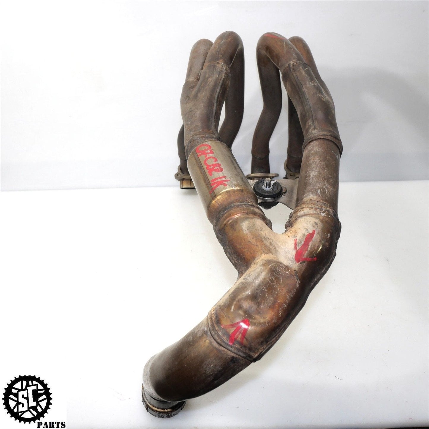 2006 2007 HONDA CBR1000RR EXHAUST MANIFOLD HEADER PIPE H34