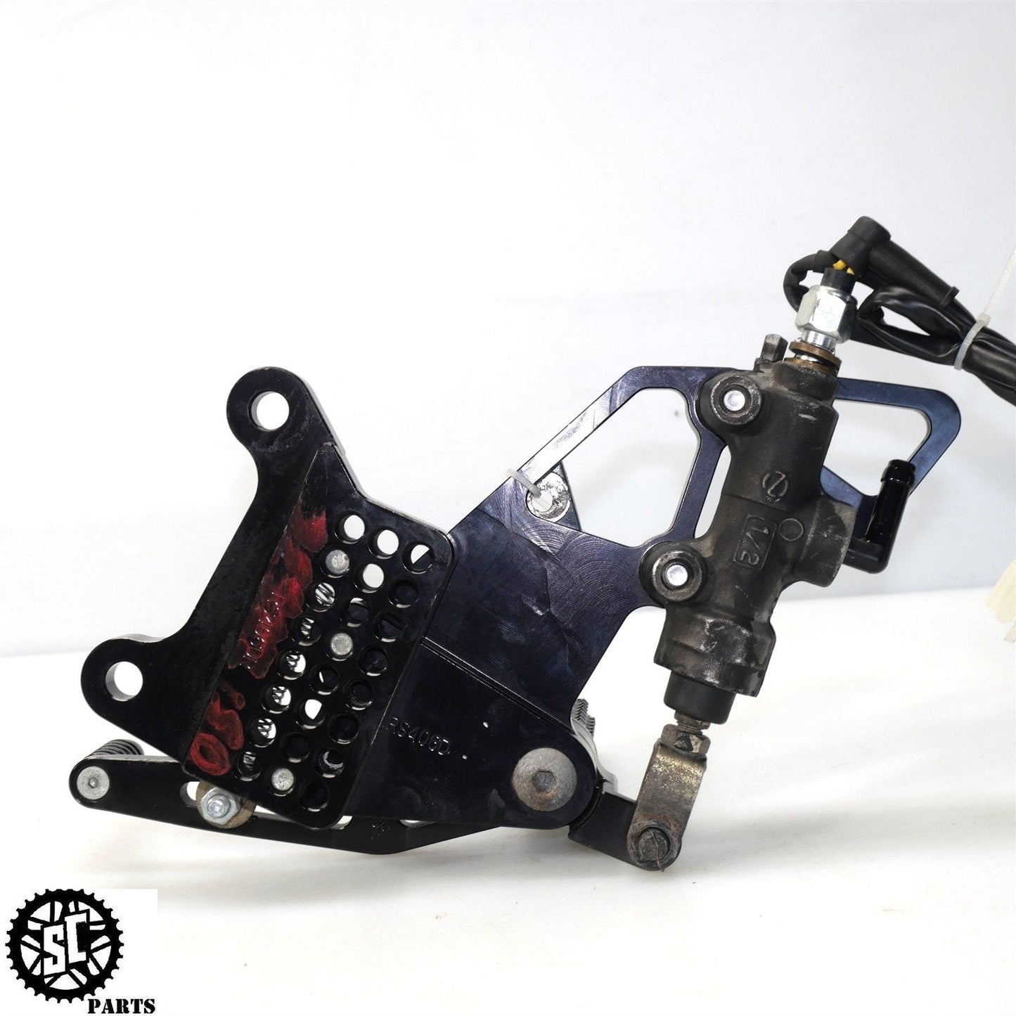 2005 2006 KAWASAKI NINJA ZX6R 636 VORTEX ADJUSTABLE FRONT REARSET FOOT PEGS K44