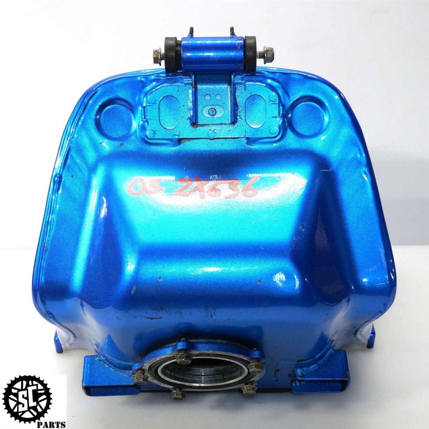 2005 2006 KAWASAKI NINJA ZX6R 636 BLUE GAS TANK NO DENTS K44