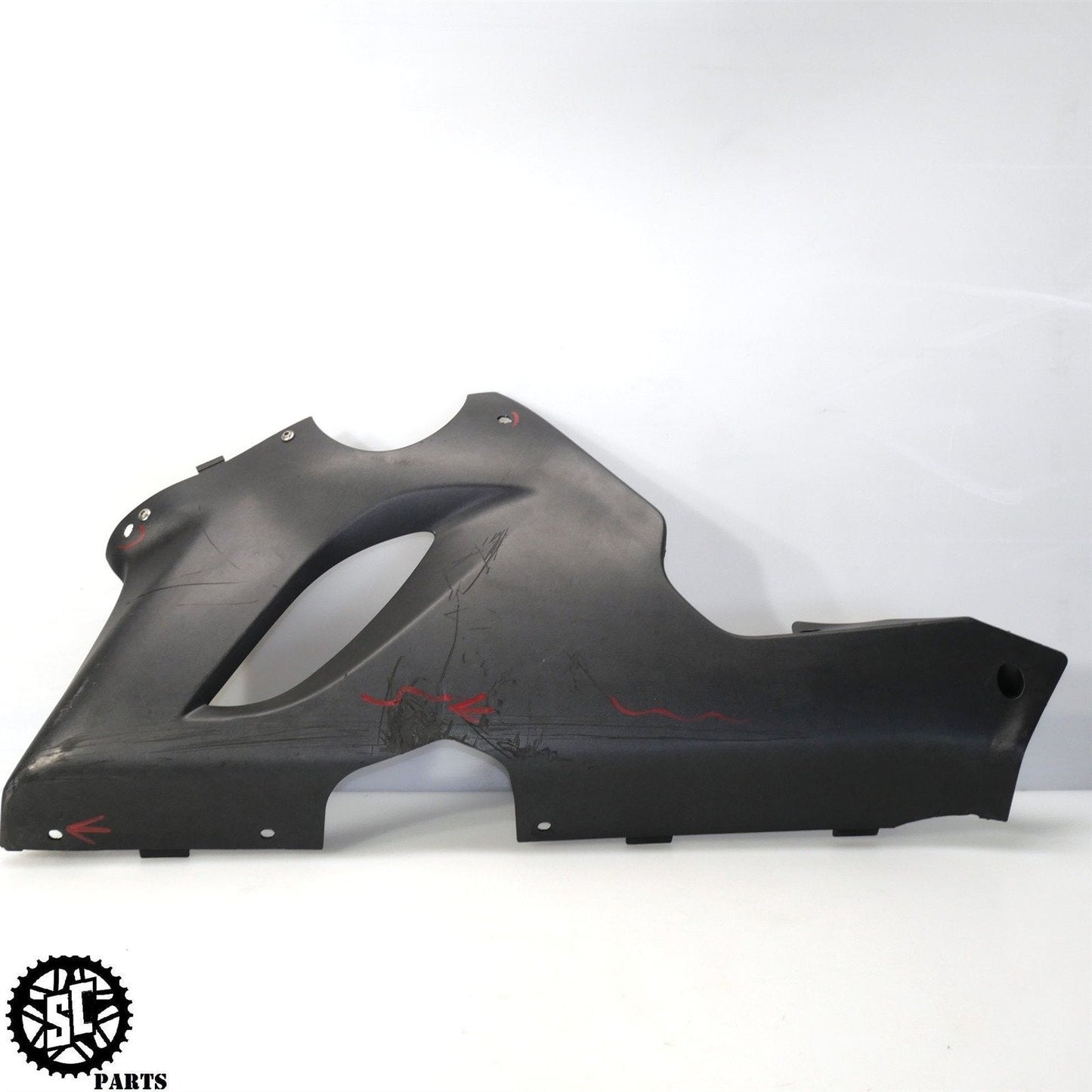 2005 2006 KAWASAKI NINJA ZX6R 636 LEFT LOWER FAIRING K44