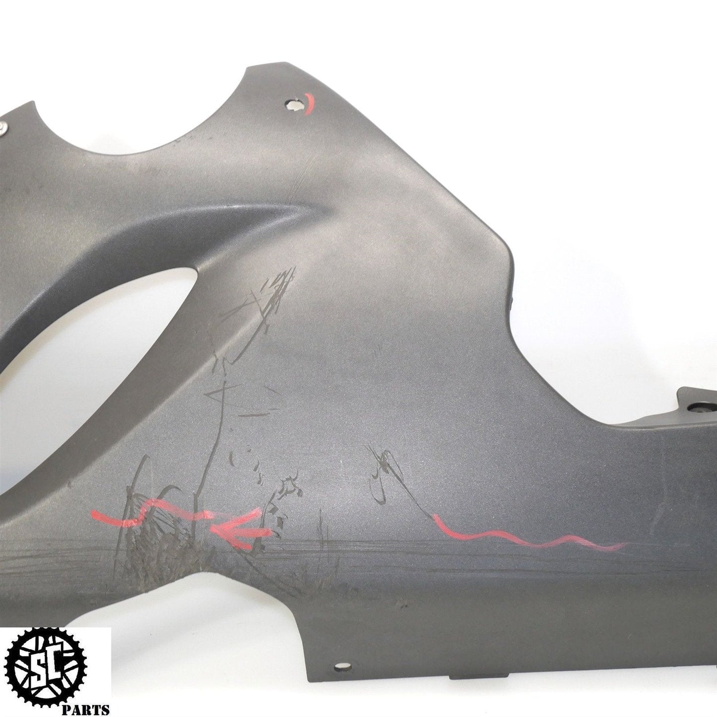 2005 2006 KAWASAKI NINJA ZX6R 636 LEFT LOWER FAIRING K44