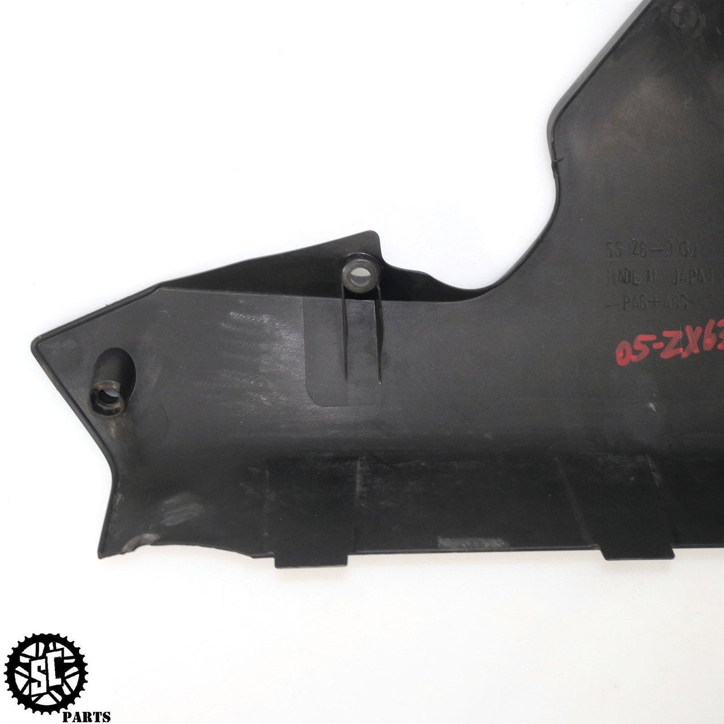 2005 2006 KAWASAKI NINJA ZX6R 636 LEFT LOWER FAIRING K44