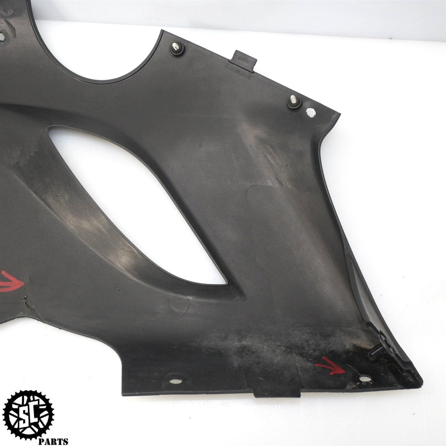 2005 2006 KAWASAKI NINJA ZX6R 636 LEFT LOWER FAIRING K44