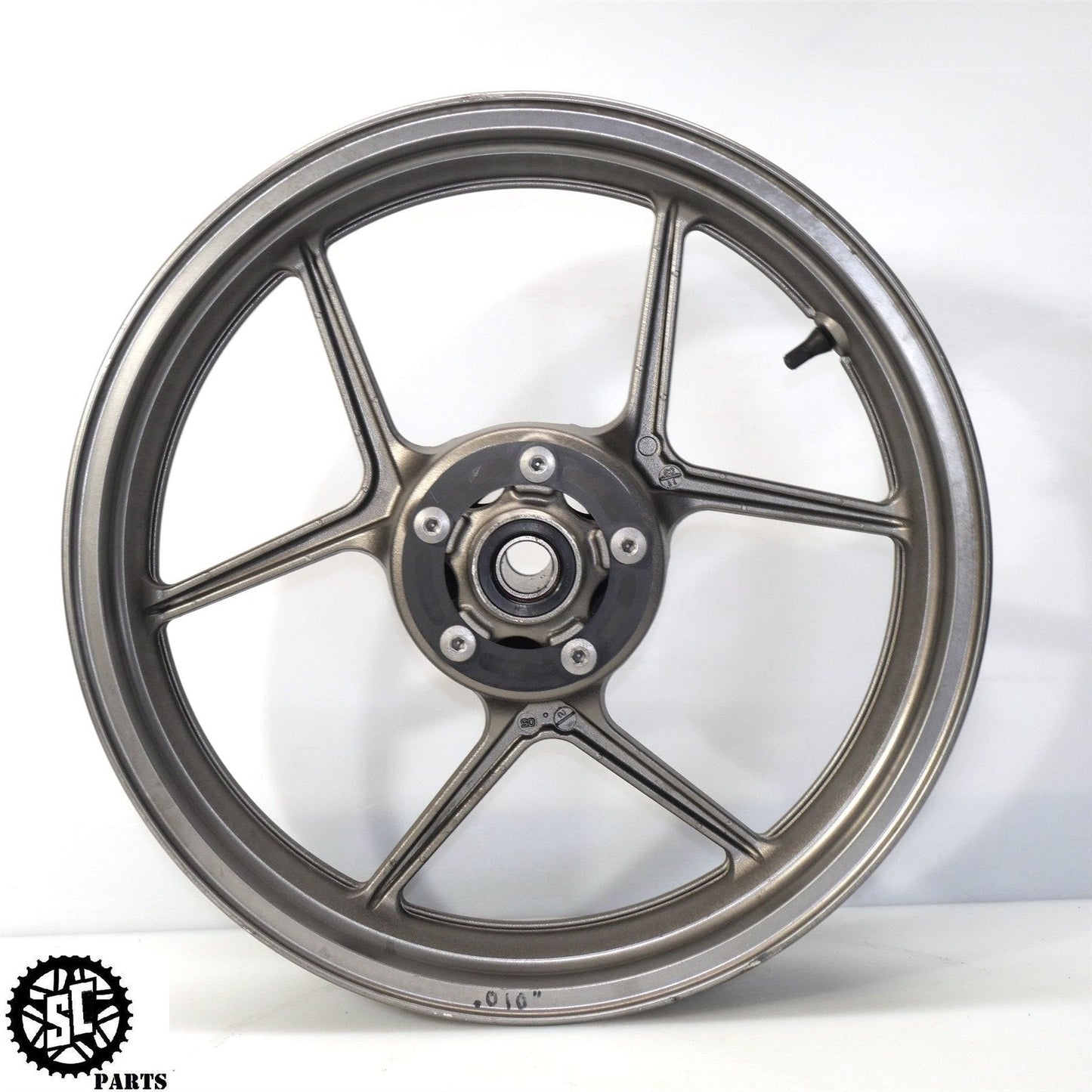 2005 2006 KAWASAKI NINJA ZX6R 636 FRONT WHEEL RIM K44