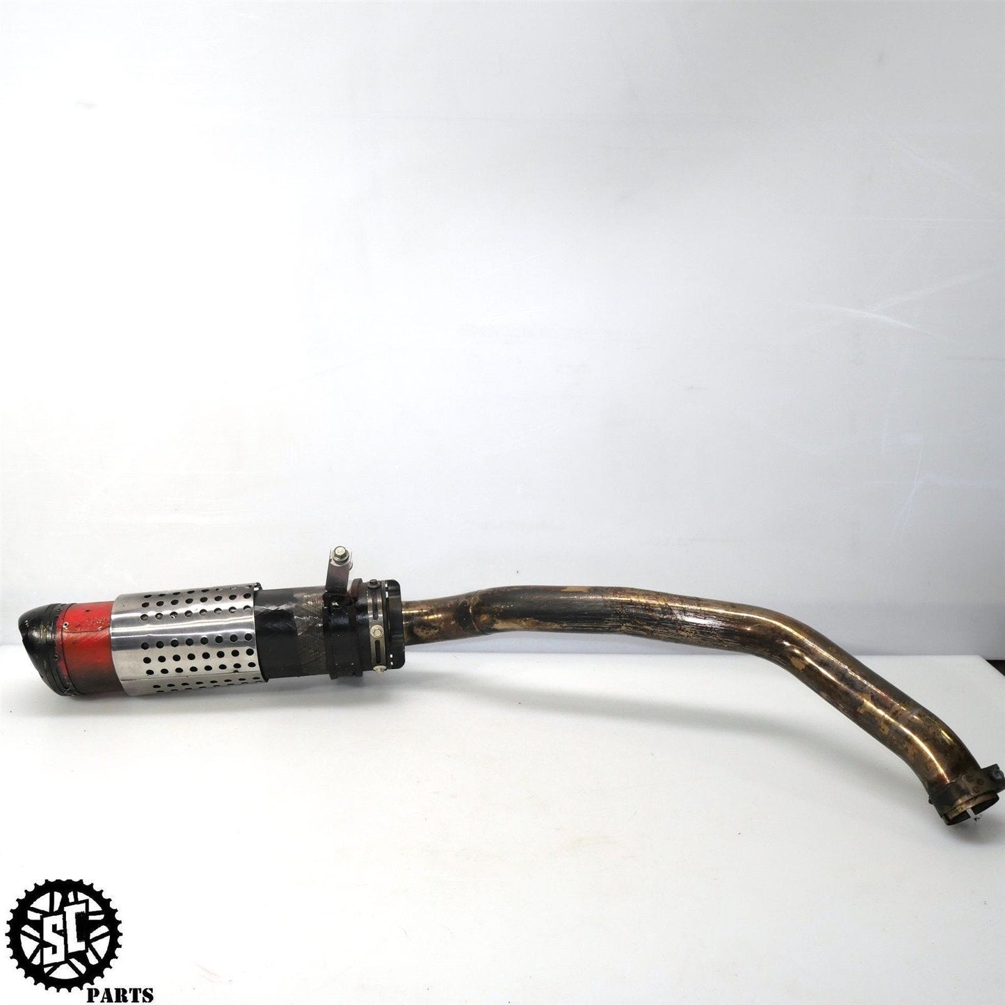 2006 2007 HONDA CBR1000RR TWO BROTHERS CARBON FIBER EXHAUST SLIP ON MUFFLER H08