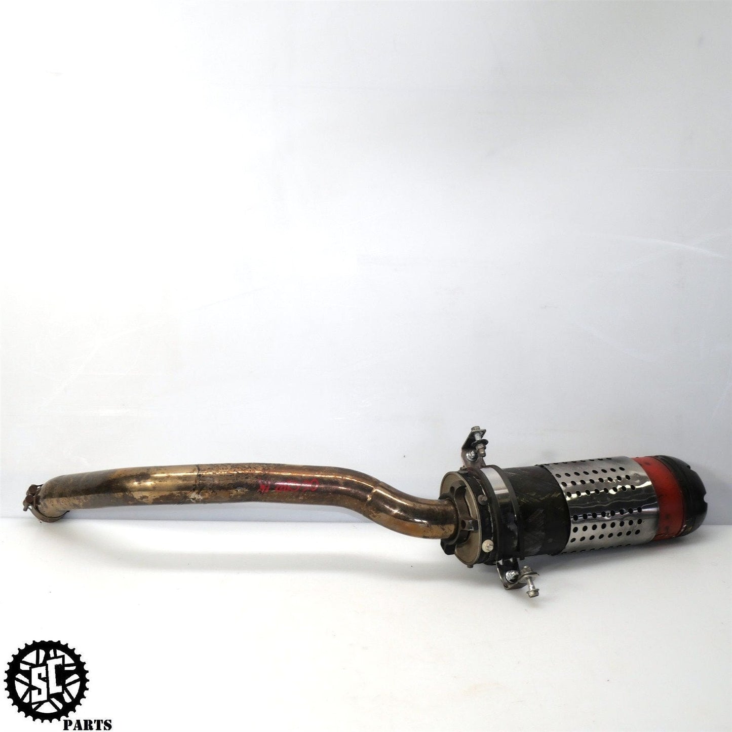 2006 2007 HONDA CBR1000RR TWO BROTHERS CARBON FIBER EXHAUST SLIP ON MUFFLER H08
