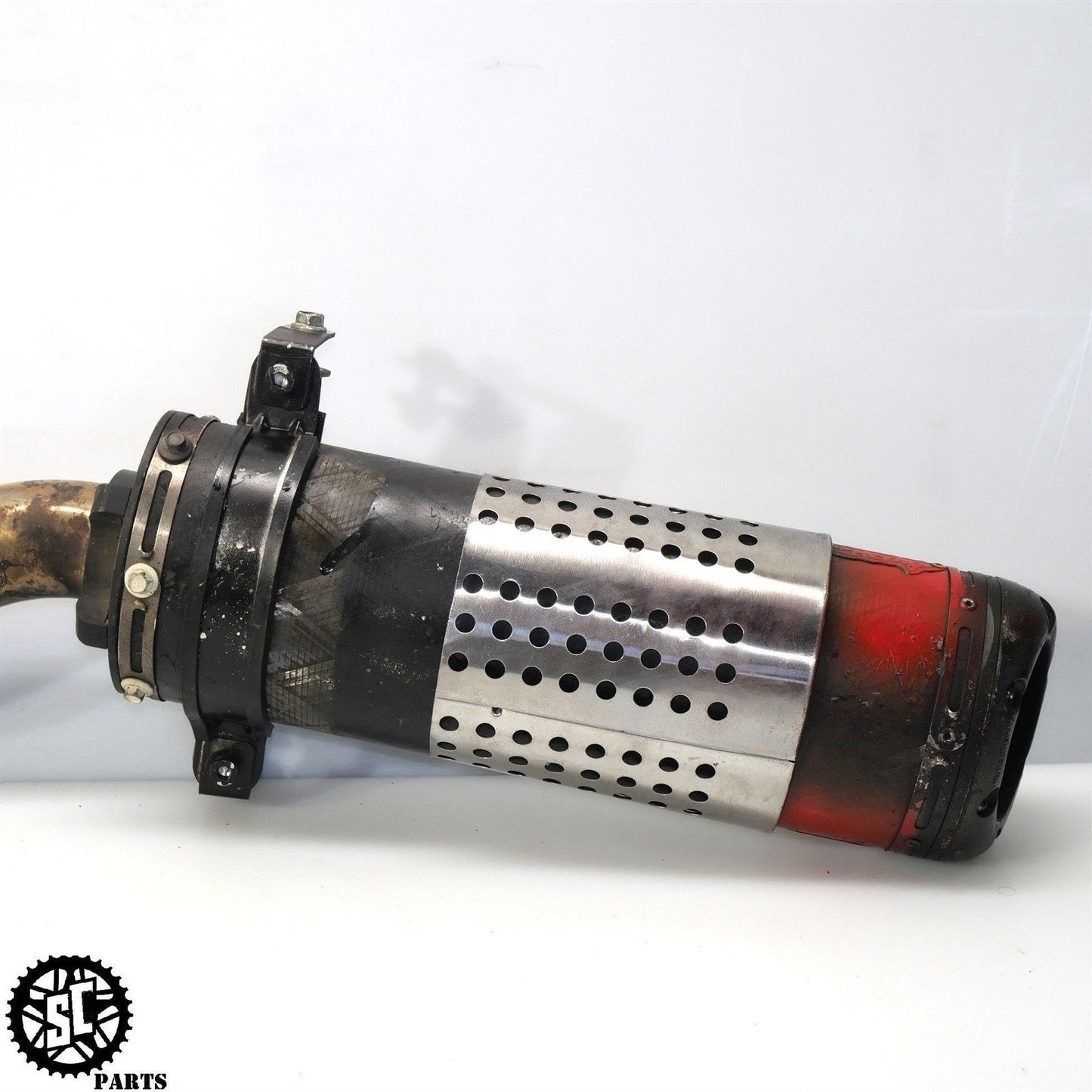 2006 2007 HONDA CBR1000RR TWO BROTHERS CARBON FIBER EXHAUST SLIP ON MUFFLER H08