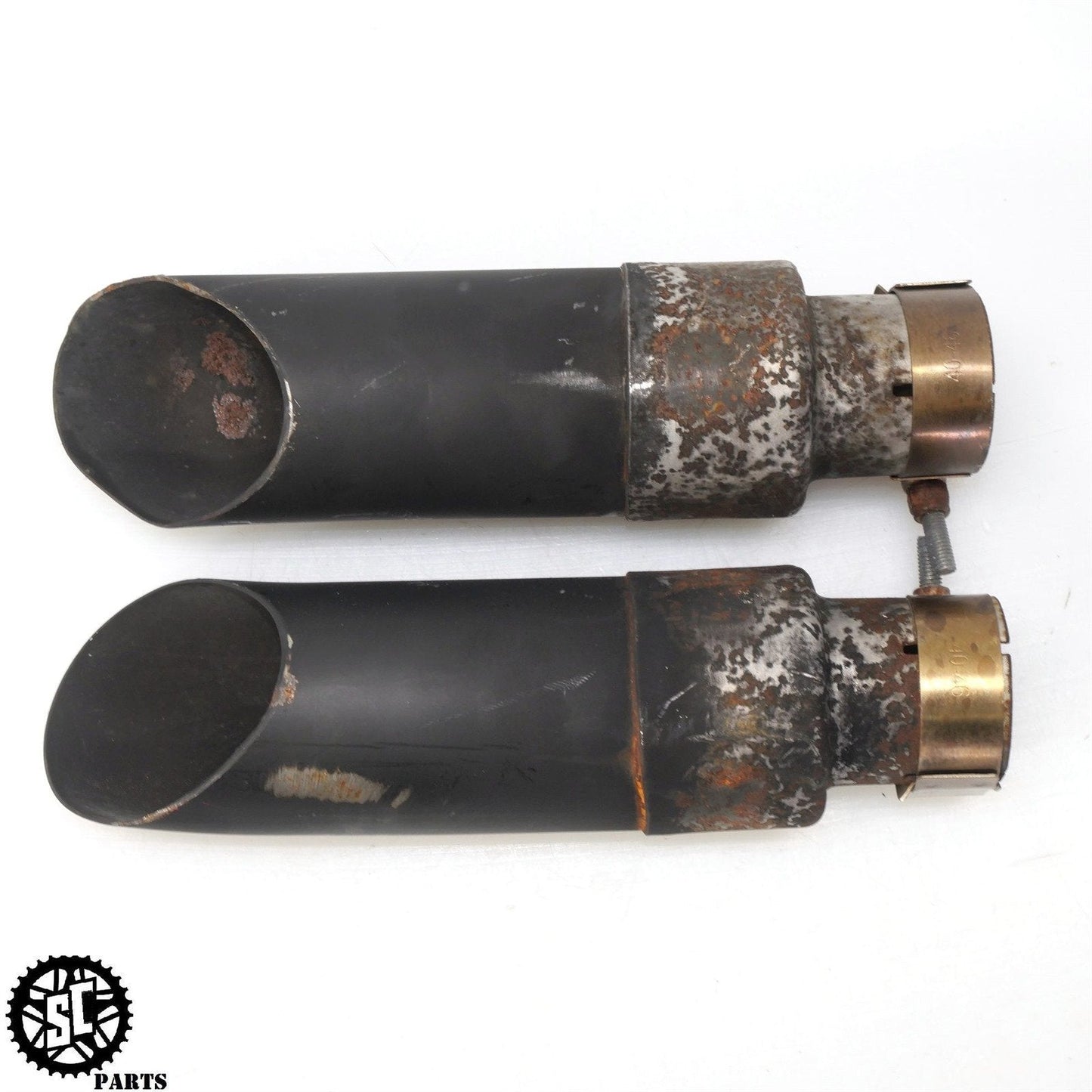 2008-2020 SUZUKI HAYABUSA GSXR1300 DUAL SLIP ON EXHUAST MUFFLER SHORTY S13