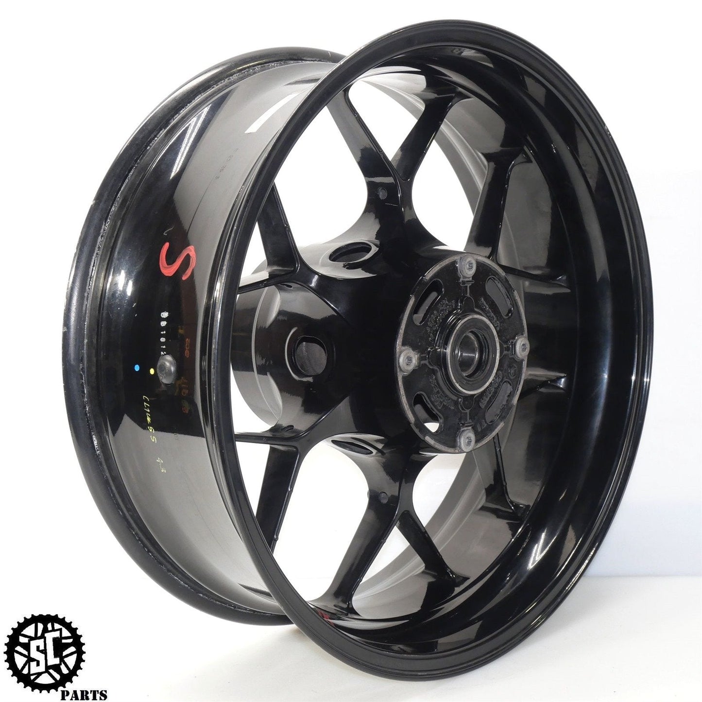 2012-2016 HONDA CBR1000RR REAR WHEEL BACK RIM STR8 H38