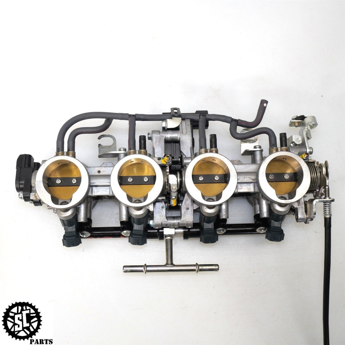 2009-2012 KAWASAKI NINJA ZX6R THROTTLE BODIES MAIN FUEL INJECTORS TESTED K15