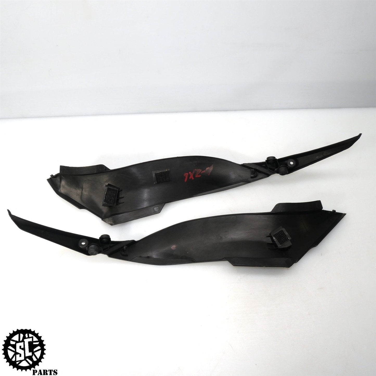 2009-2012 KAWASAKI NINJA ZX6R LEFT RIGHT GAS TANK SIDE FAIRING TRIM COVER K15
