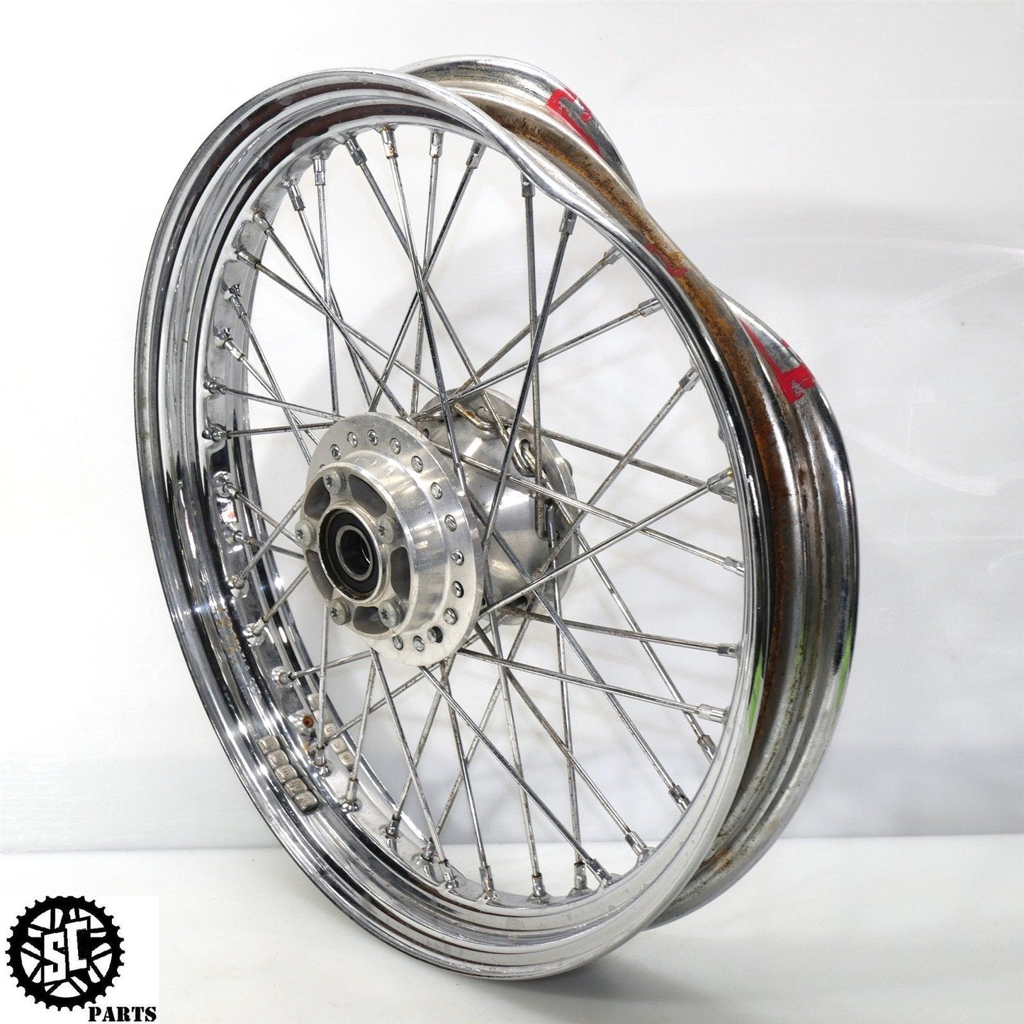 2007-2017 HARLEY-DAVIDSON DYNA FRONT WHEEL RIM HUB SPOKED LACED HD21