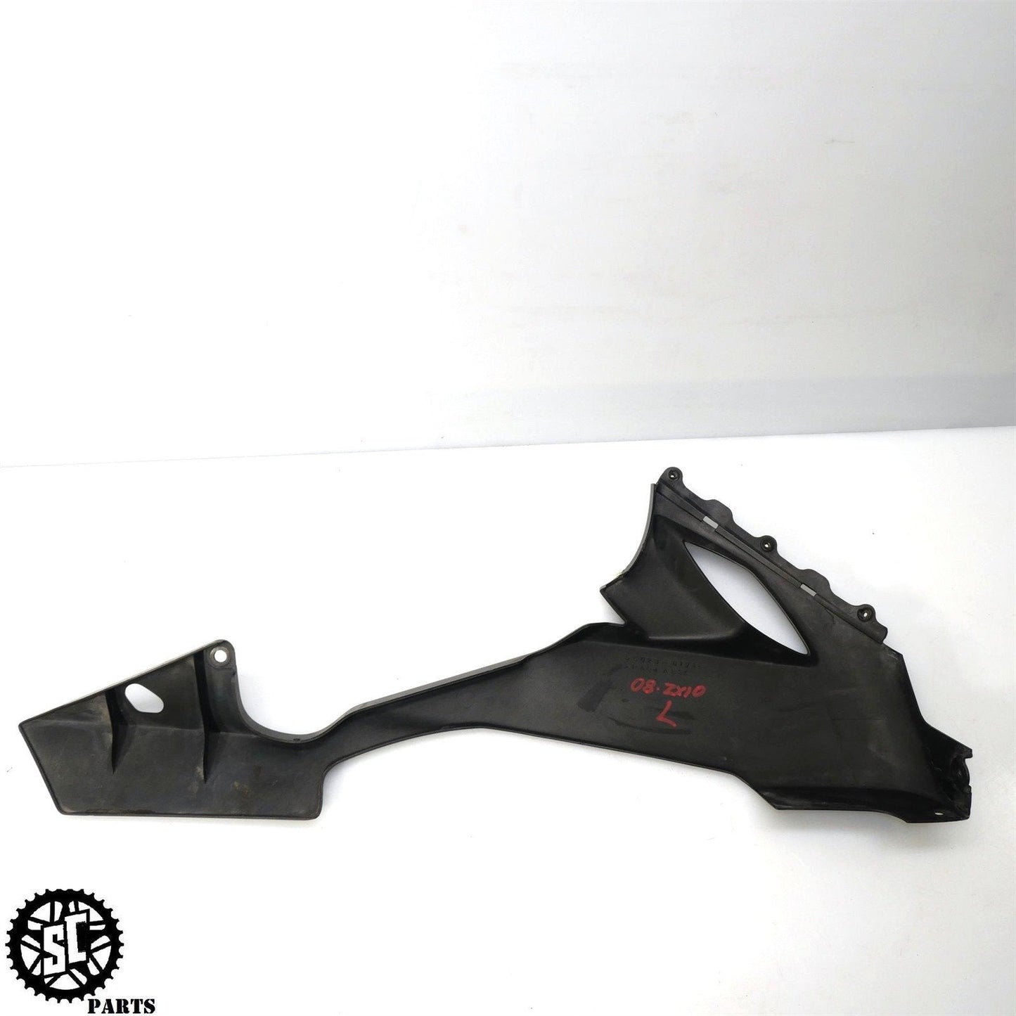 2008-2010 KAWASAKI NINJA ZX10R LEFT LOWER SIDE FAIRING BELLY PAN COWL K02